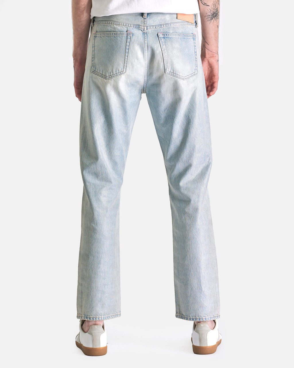 Оригінальна 1996 Holo Mermaid Denim In Light Blue Acne studios – детальний вид