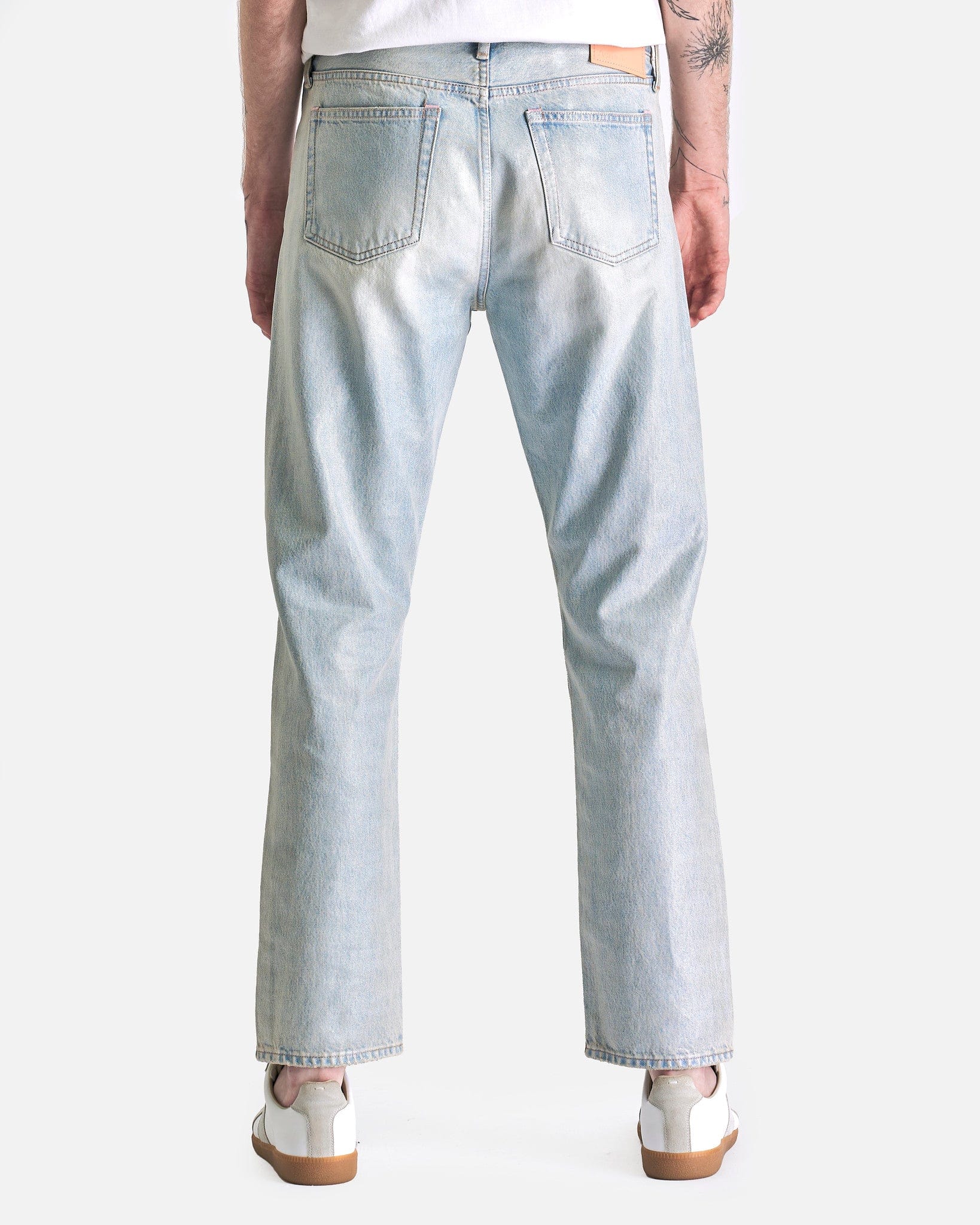 Оригінальна 1996 Holo Mermaid Denim In Light Blue Acne studios – детальний вид