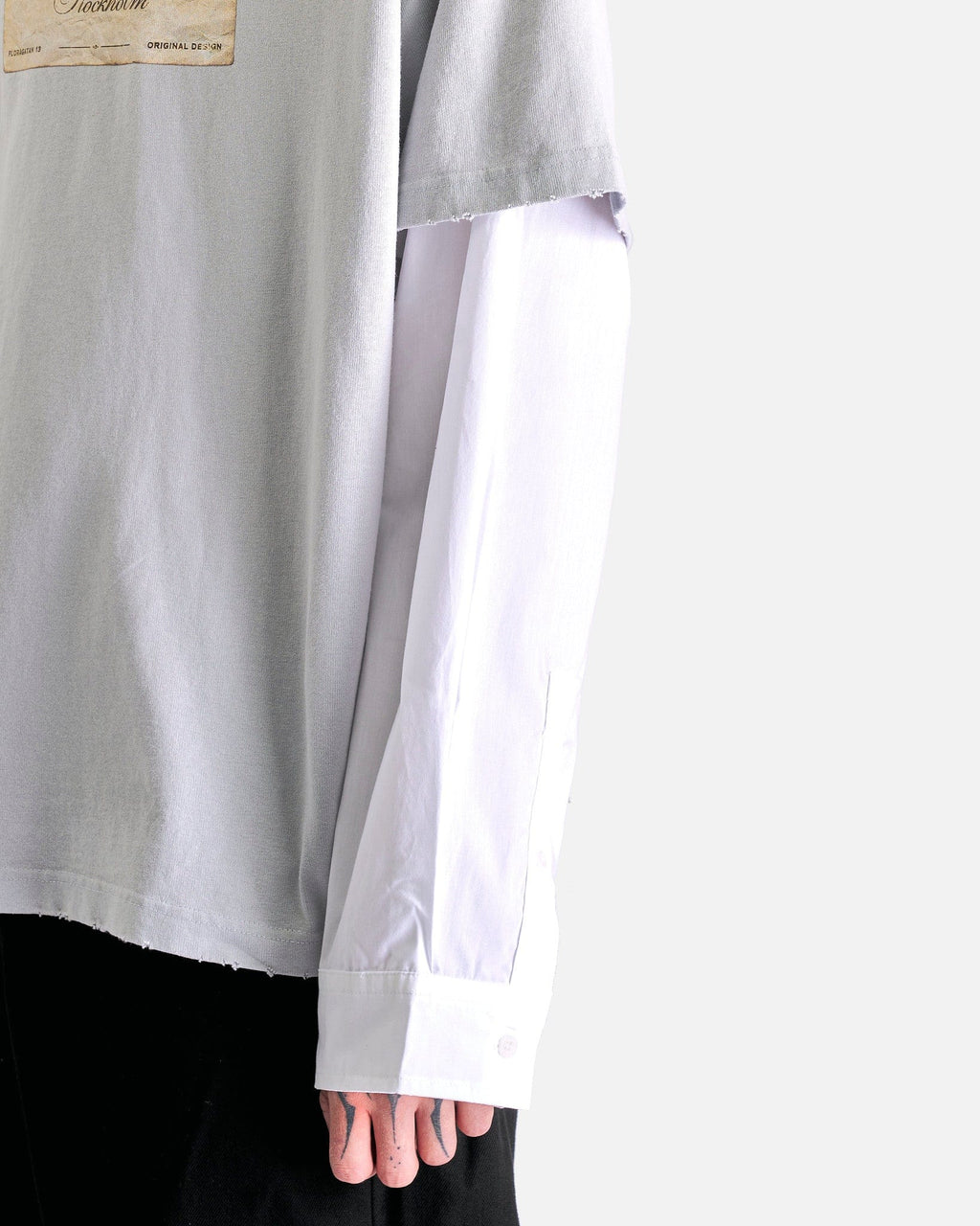1996 Og Acne Studios T-Shirt In Light Grey Acne studios – Гарантія оригінальності – збільшений вид