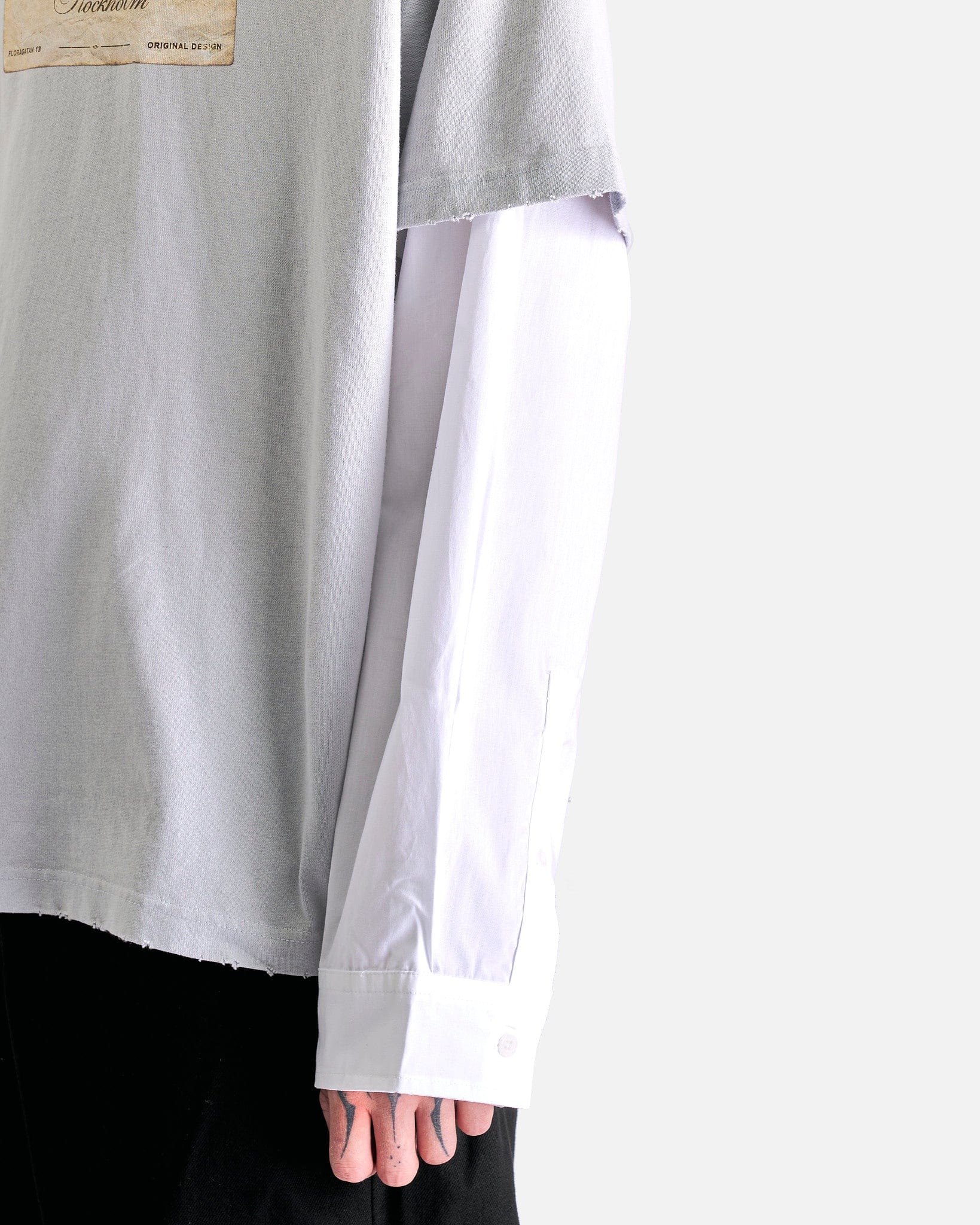 1996 Og Acne Studios T-Shirt In Light Grey Acne studios – Гарантія оригінальності – збільшений вид