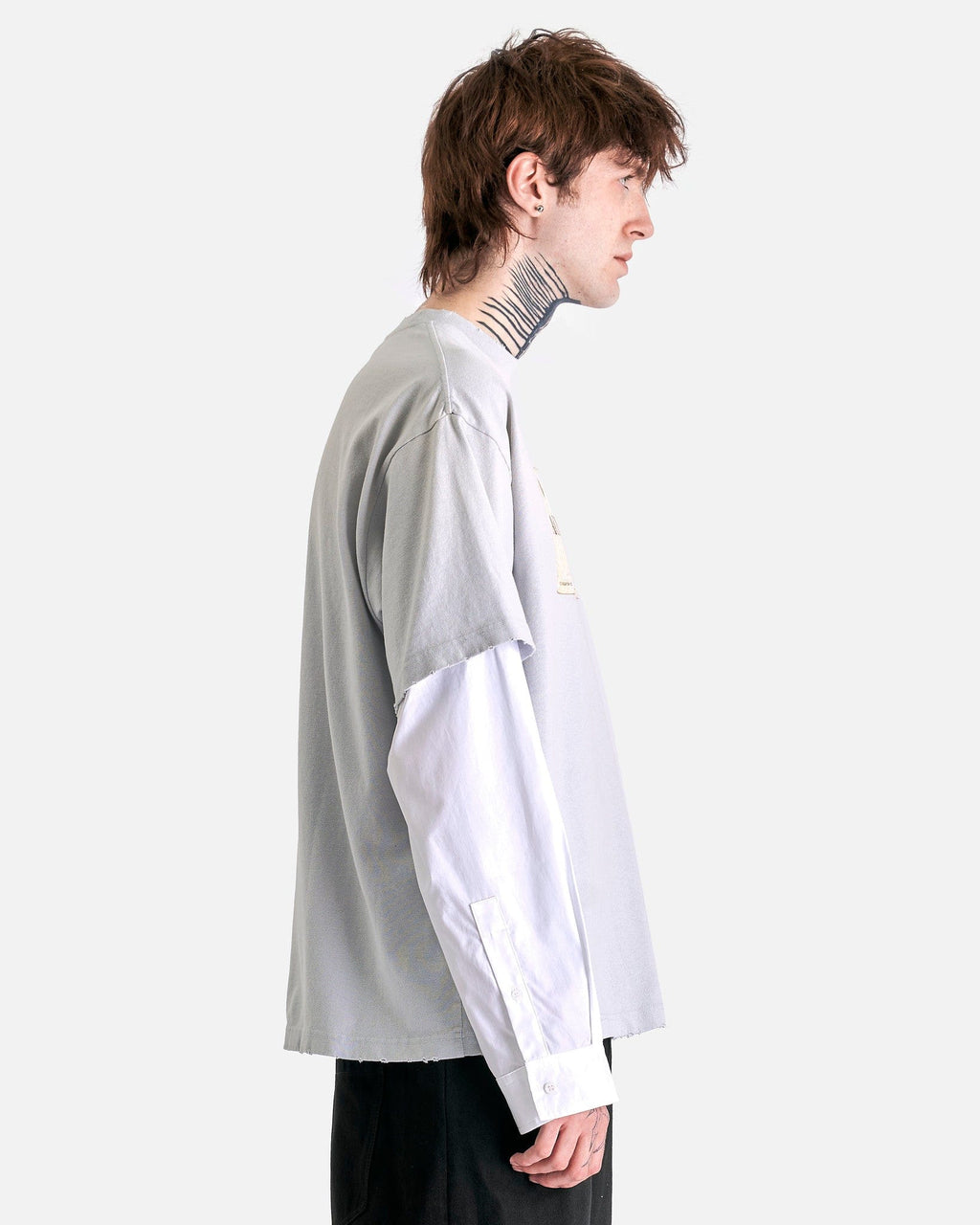 1996 Og Acne Studios T-Shirt In Light Grey Acne studios – Гарантія оригінальності – вид ззаду