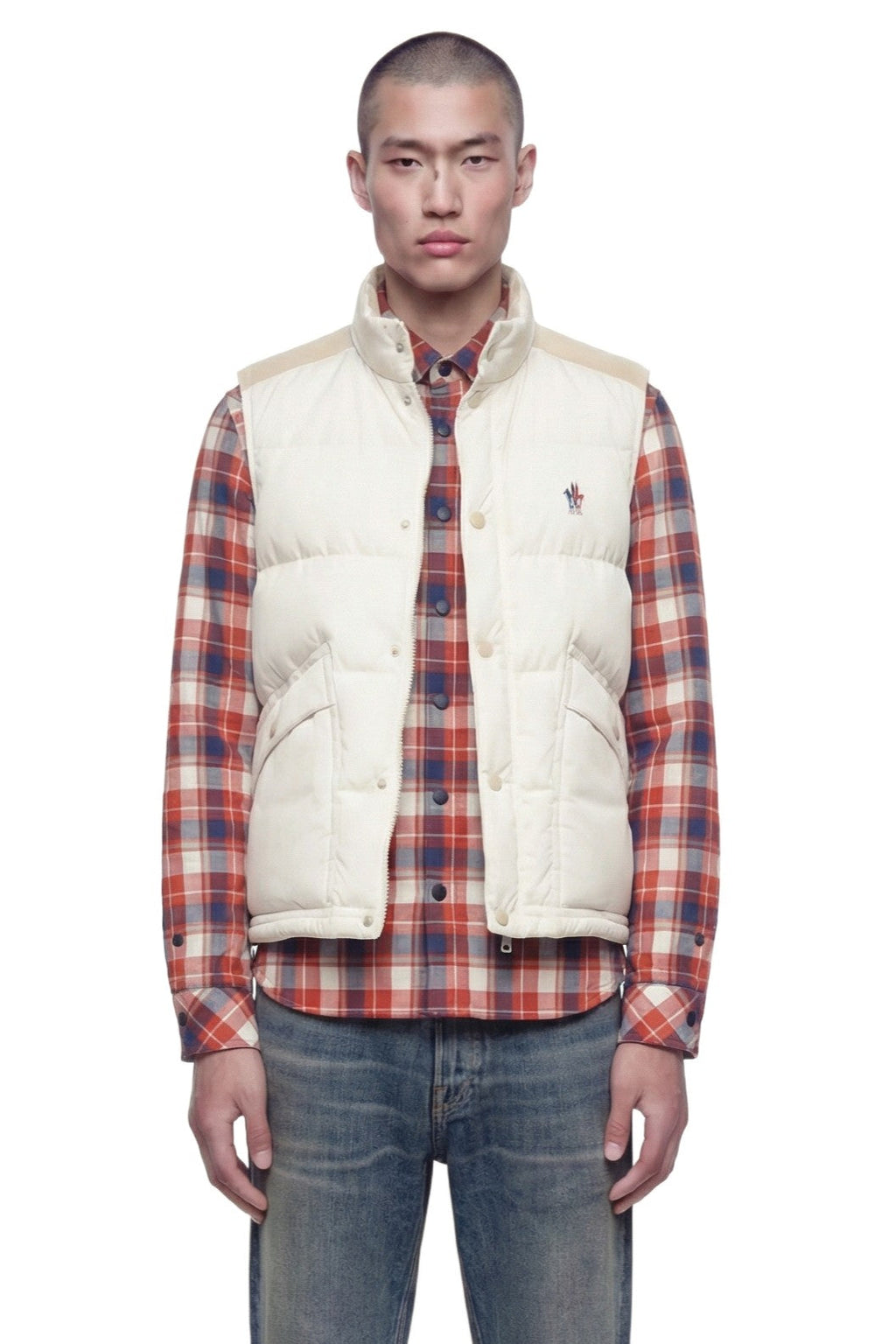 Sacis Down Gilet Moncler – Гарантія оригінальності – боковий вид
