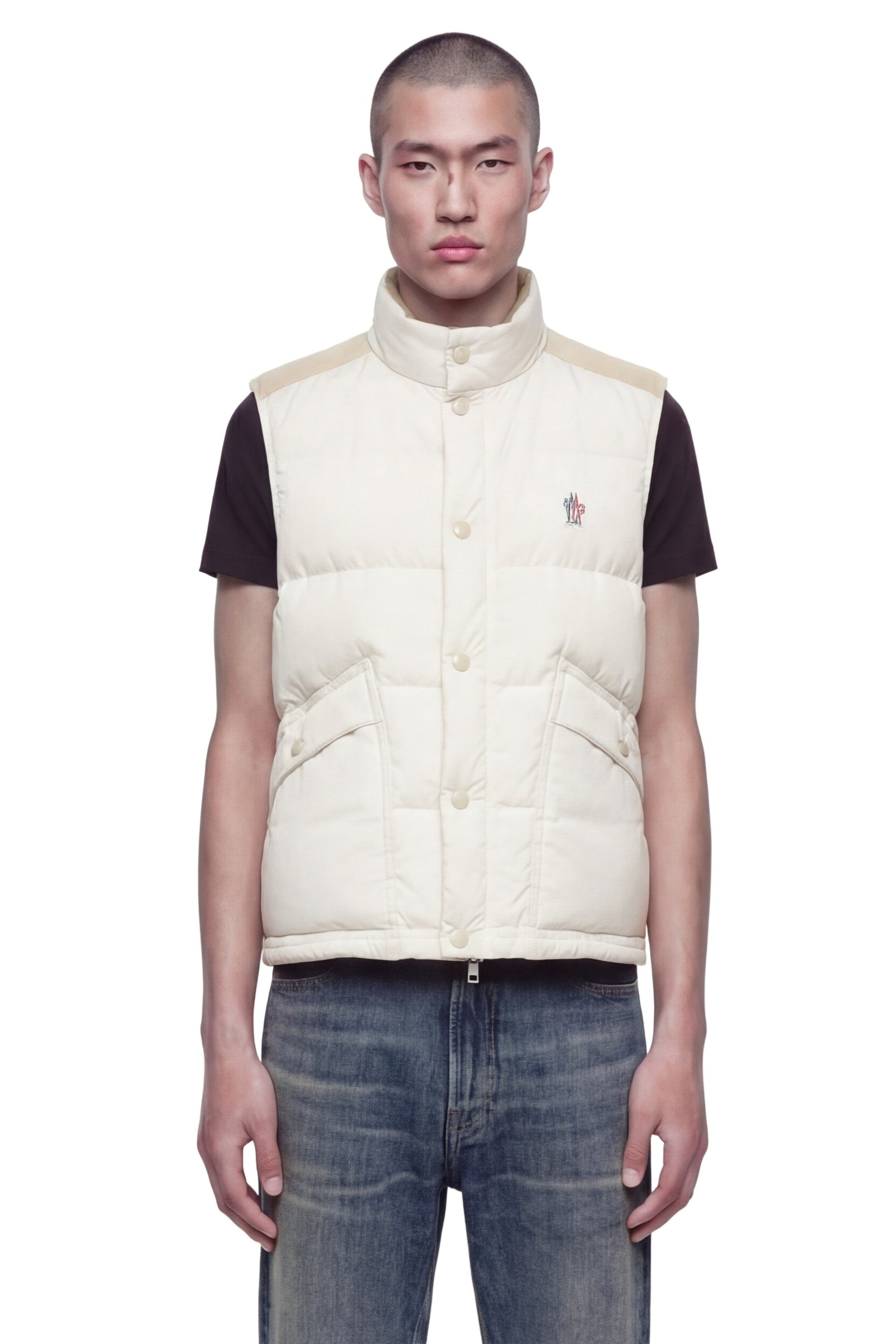 Sacis Down Gilet Moncler – Гарантія оригінальності – вид ззаду