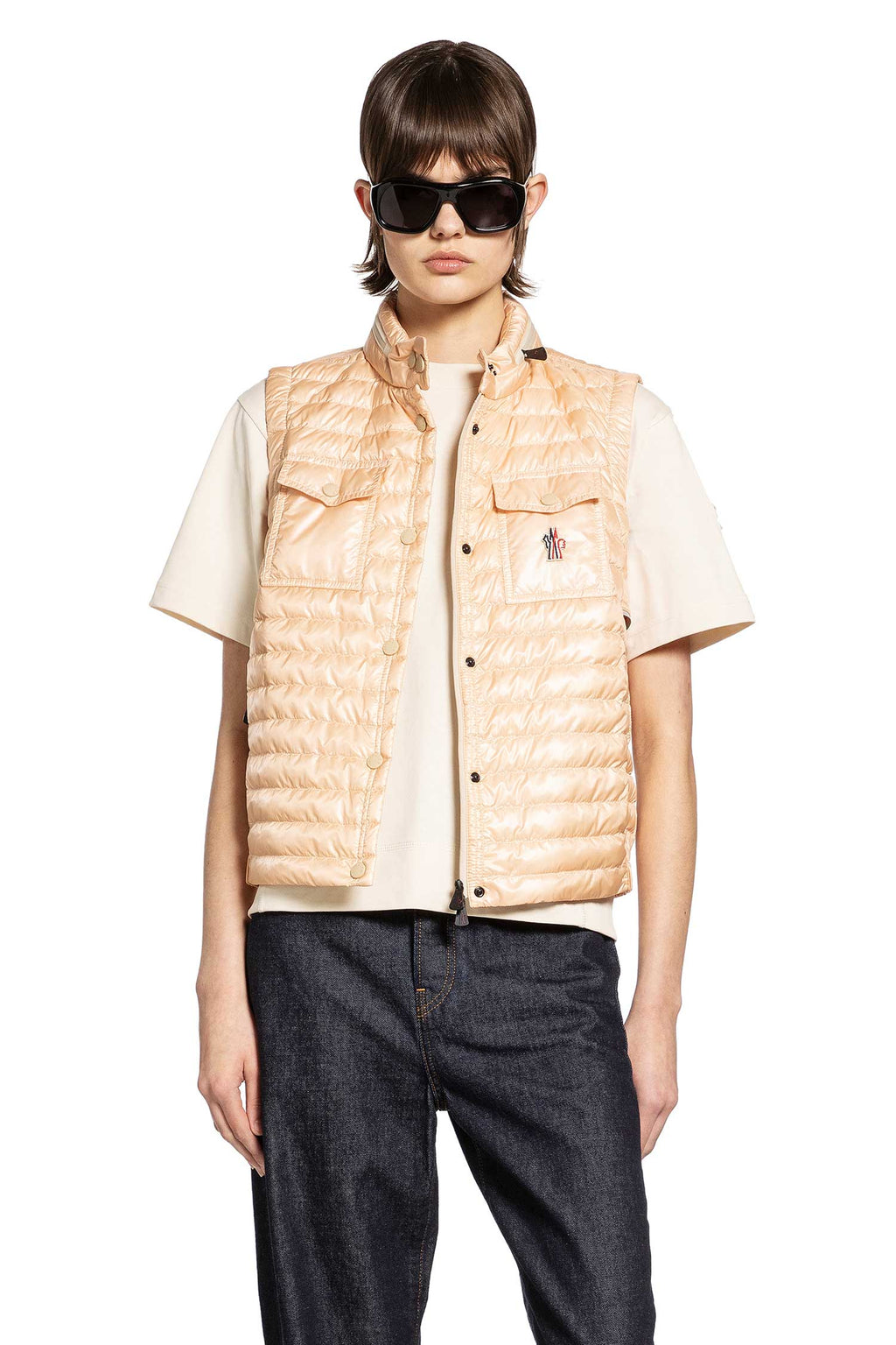 Gumiane Hooded Down Gilet Moncler – Гарантія оригінальності – боковий вид
