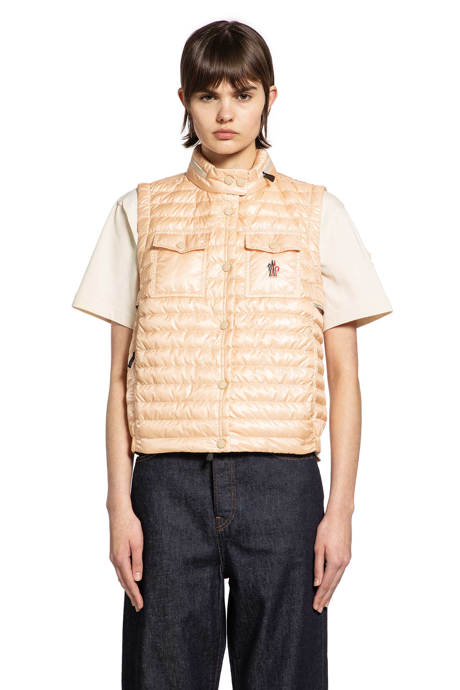 Gumiane Hooded Down Gilet Moncler – Гарантія оригінальності – вид ззаду