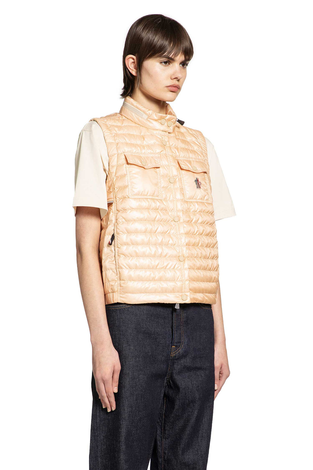 Gumiane Hooded Down Gilet Moncler – Гарантія оригінальності – детальний вид