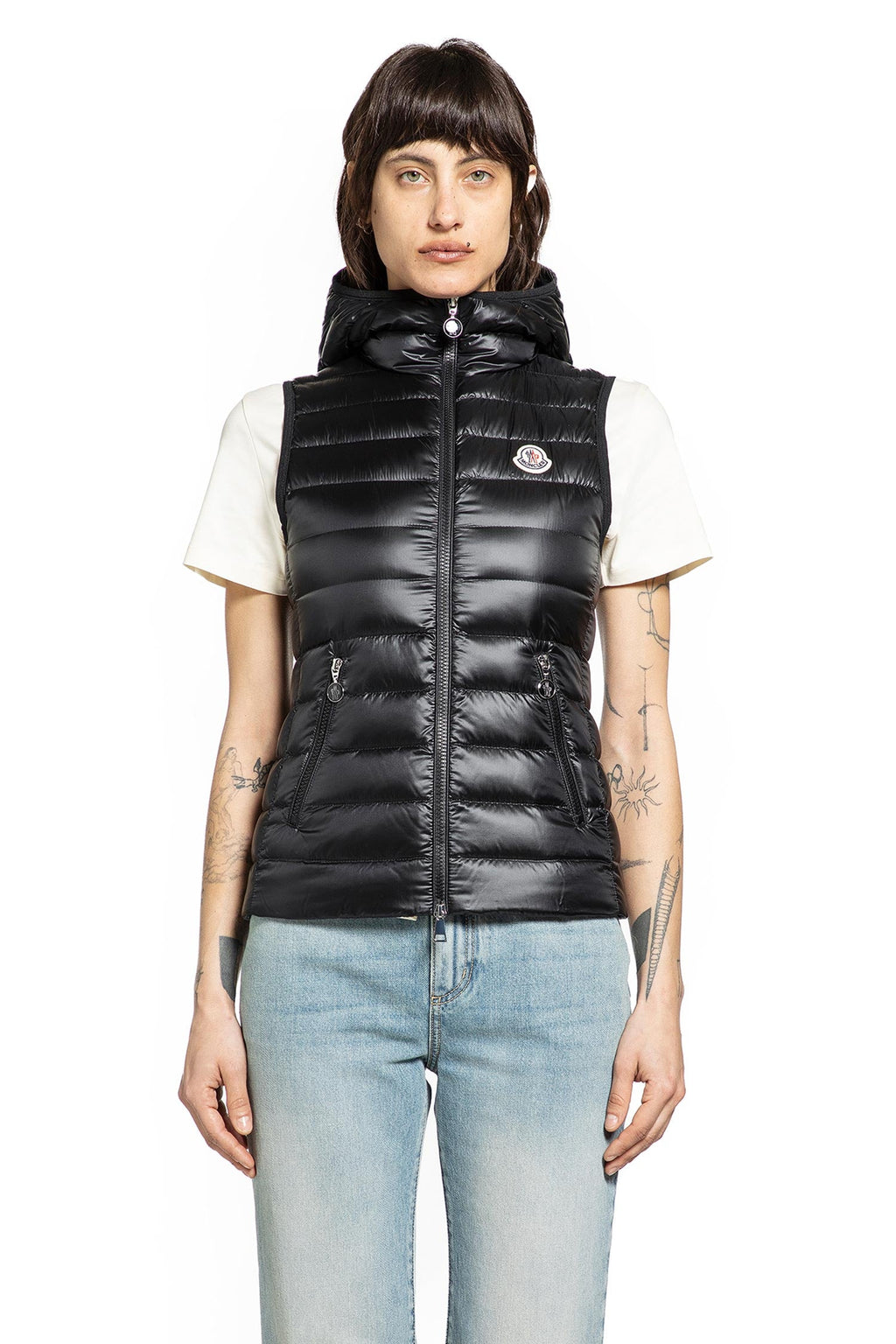 Glygosse Hooded Down Gilet Moncler – Гарантія оригінальності – вид ззаду