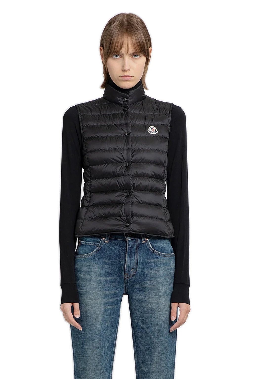 Оригінальна Liane Down Gilet Moncler – боковий вид