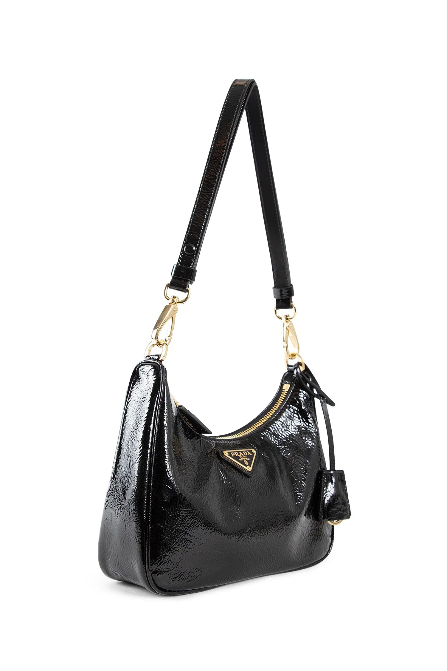 Woman Black Mini Bags Prada – Гарантія оригінальності – вид ззаду