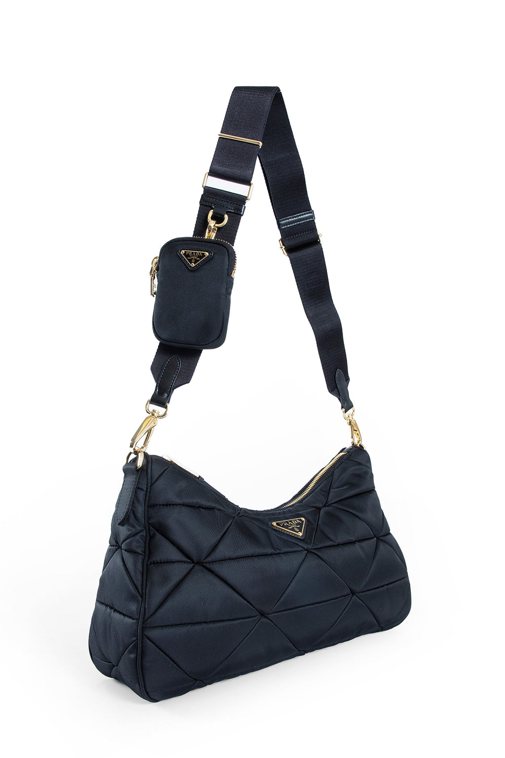 Large Padded Re-Nylon Bag Prada – Гарантія оригінальності – вид ззаду