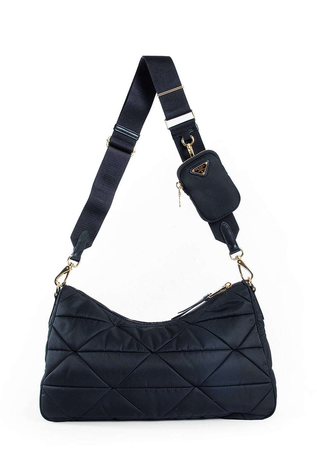 Large Padded Re-Nylon Bag Prada – Гарантія оригінальності – детальний вид