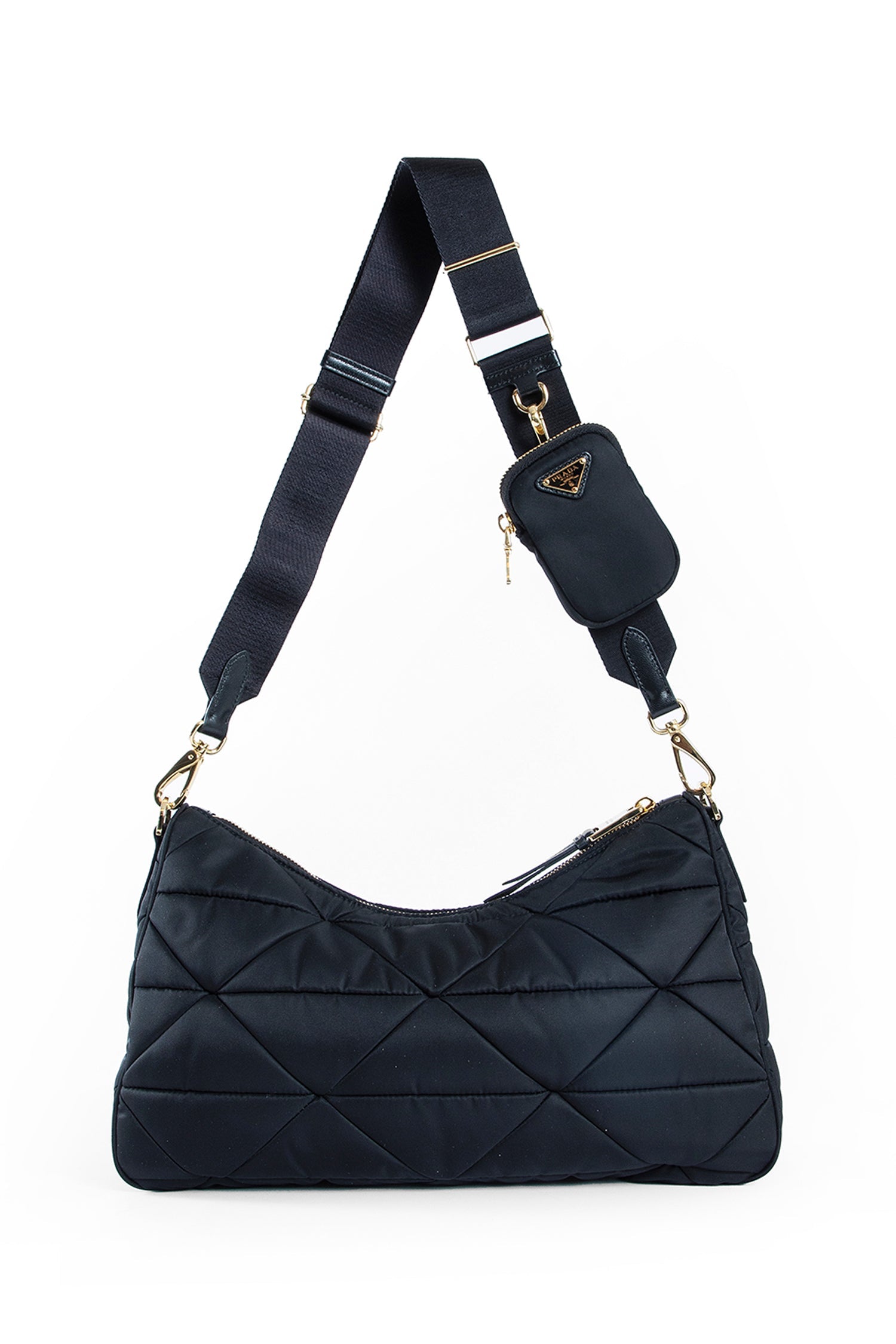 Large Padded Re-Nylon Bag Prada – Гарантія оригінальності – детальний вид