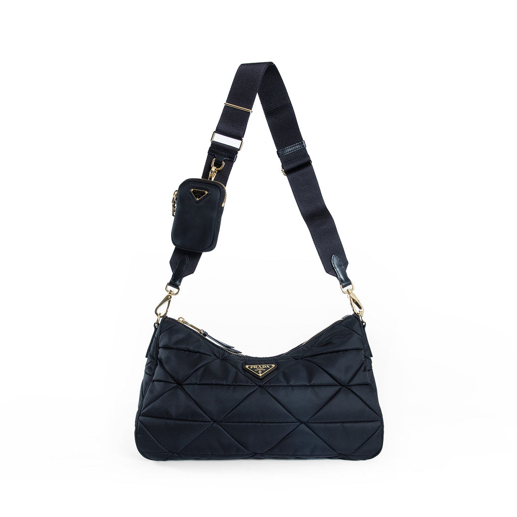 Large Padded Re-Nylon Bag Prada – Гарантія оригінальності – збільшений вид
