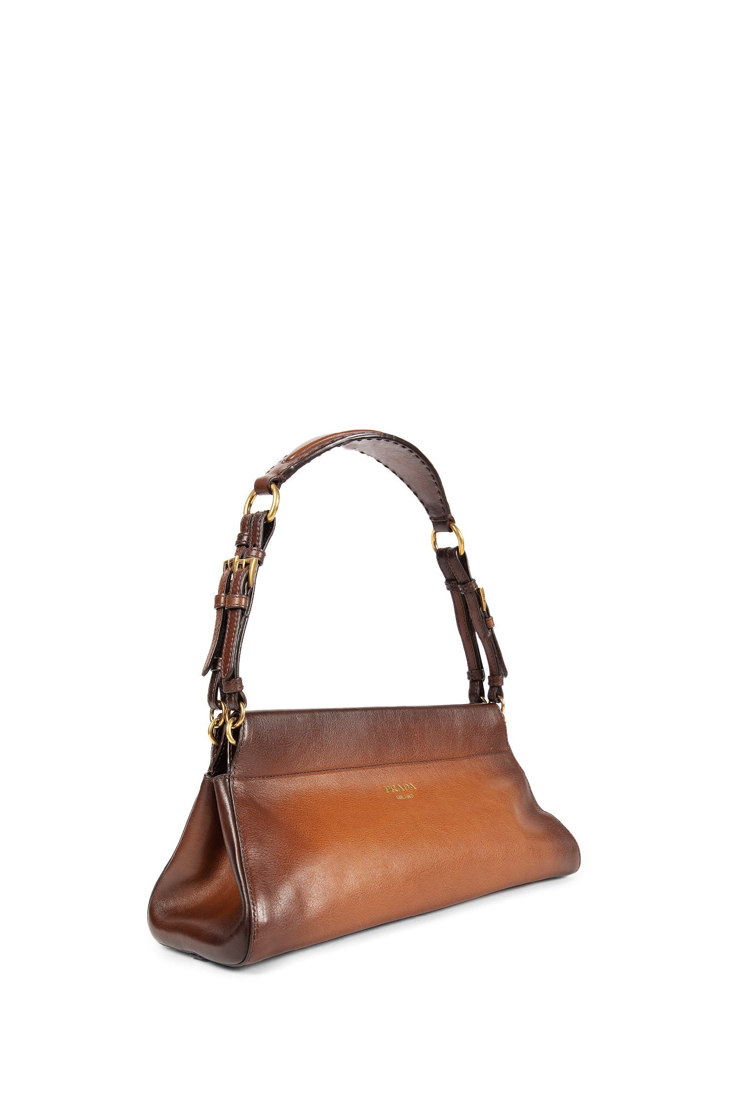 Enchaîné Medium Leather Bag Prada – Гарантія оригінальності – вид ззаду