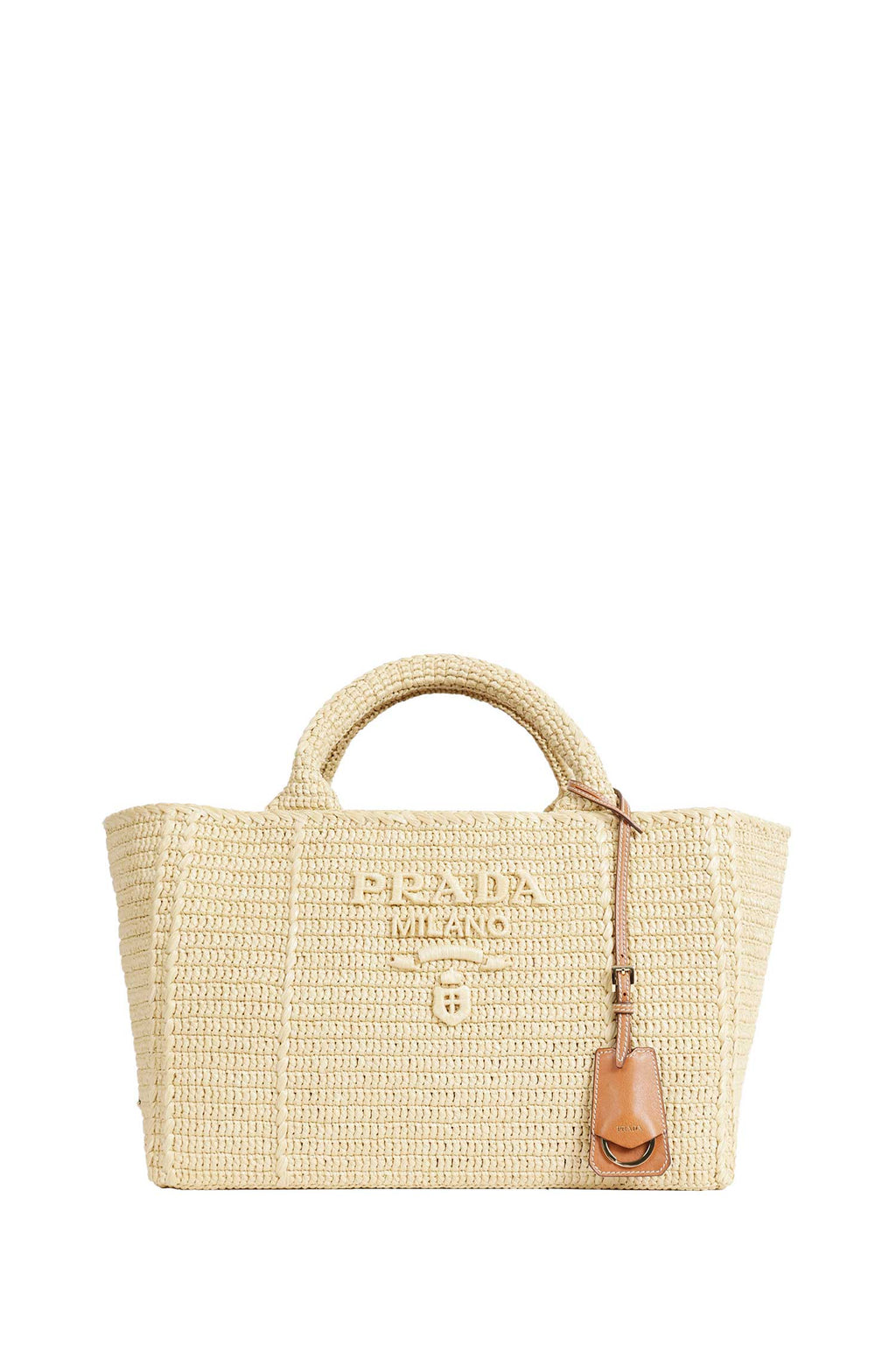 Large Crochet Tote Bag Prada – Гарантія оригінальності – боковий вид