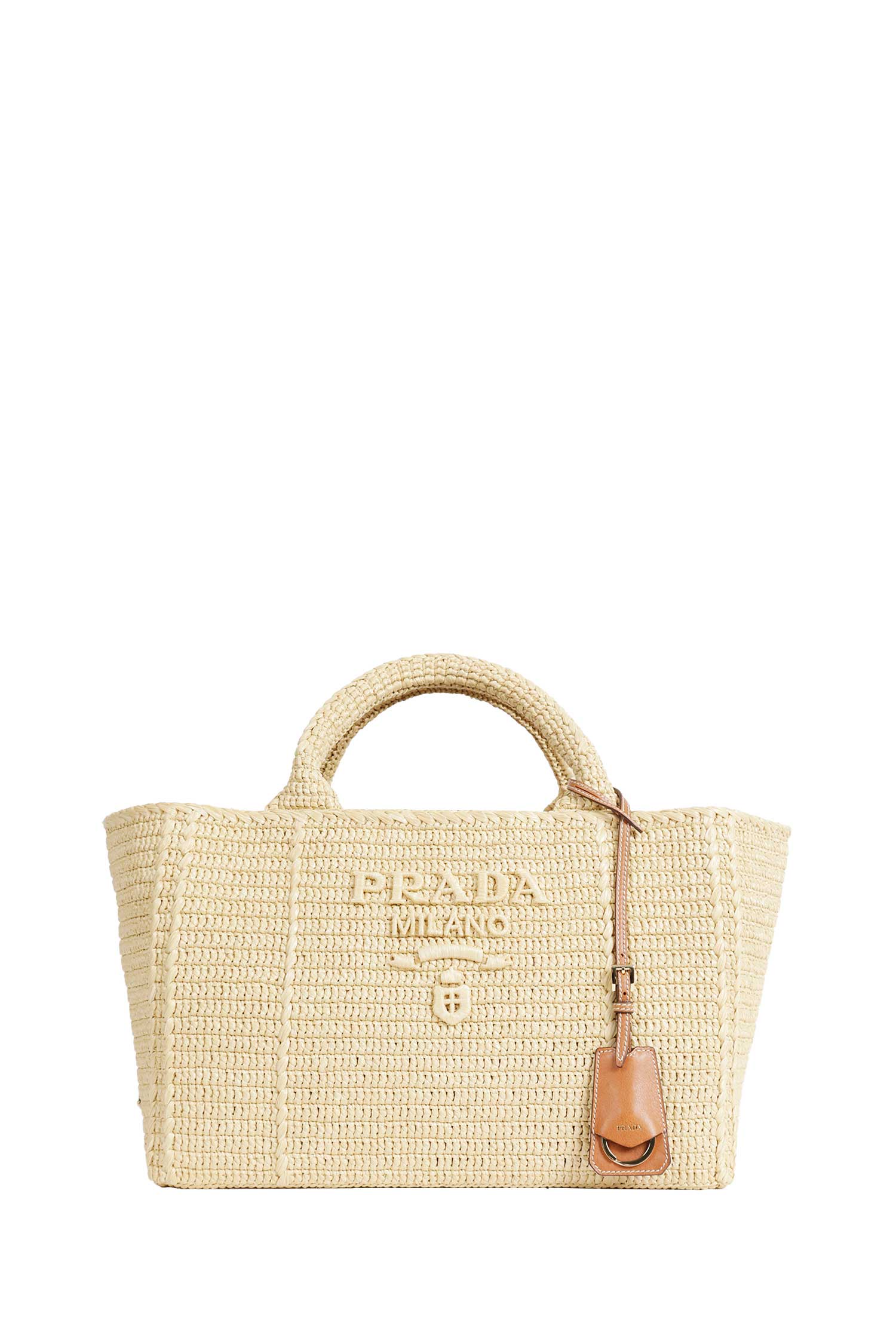 Large Crochet Tote Bag Prada – Гарантія оригінальності – боковий вид