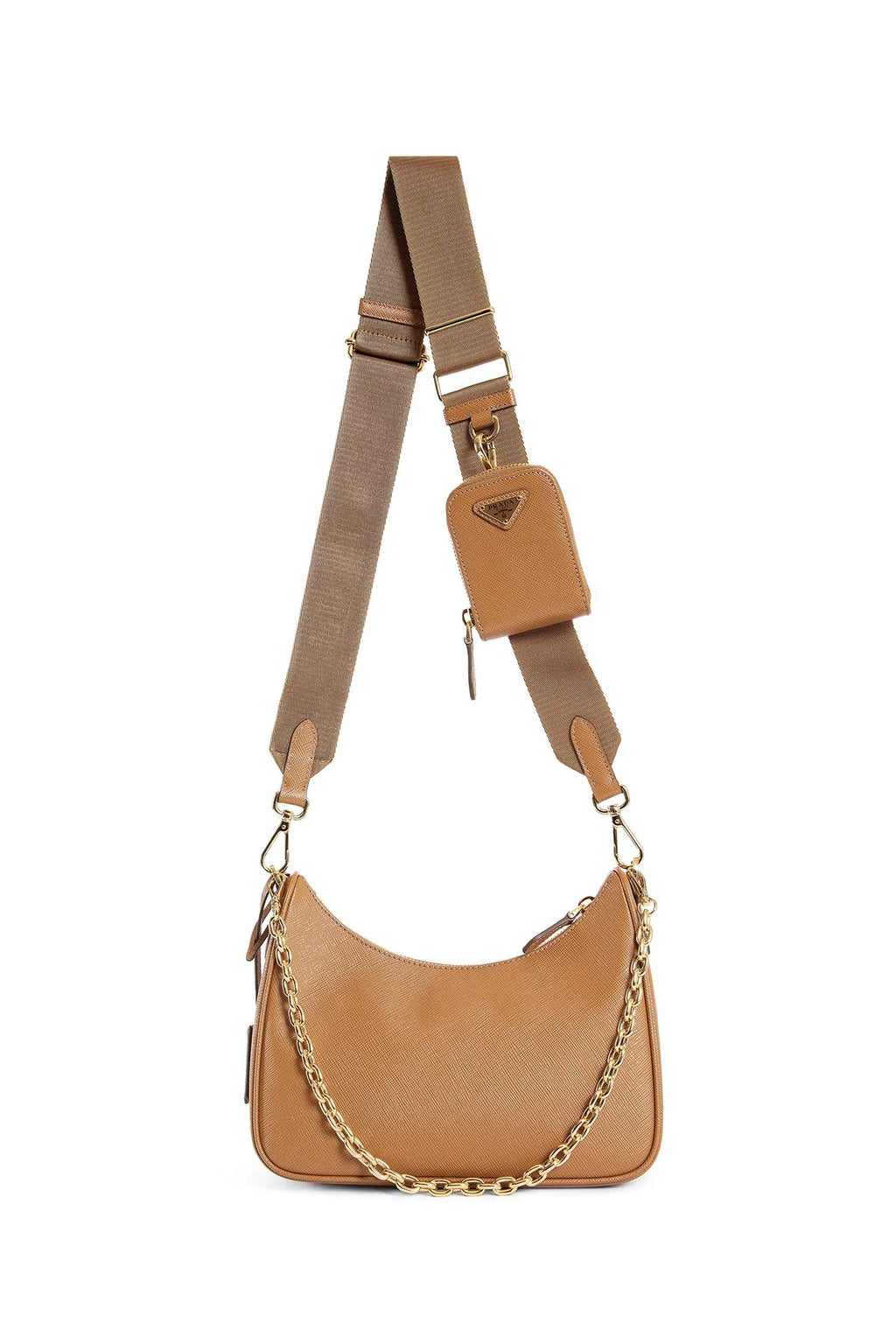 Woman Brown Crossbody Bags Prada – Гарантія оригінальності – детальний вид