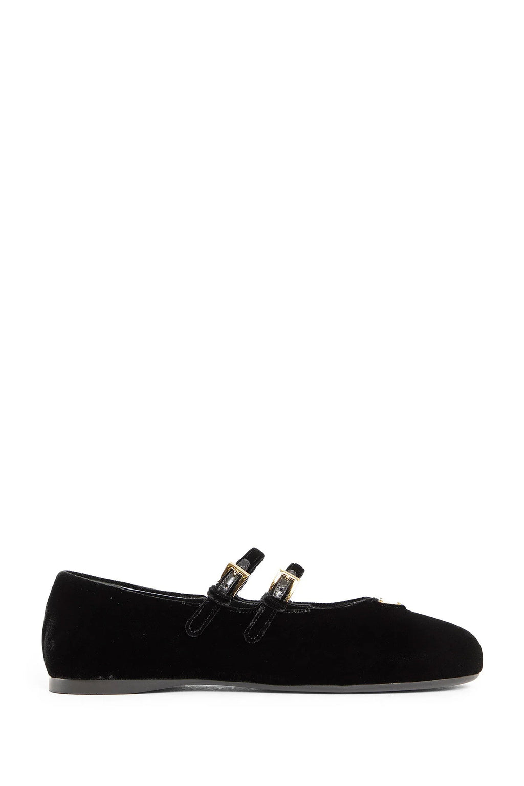 Оригінальна Woman Black Flats Prada – боковий вид