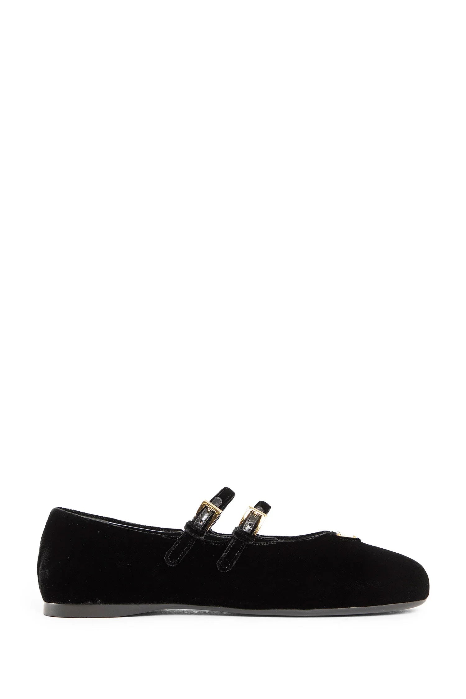 Оригінальна Woman Black Flats Prada – боковий вид