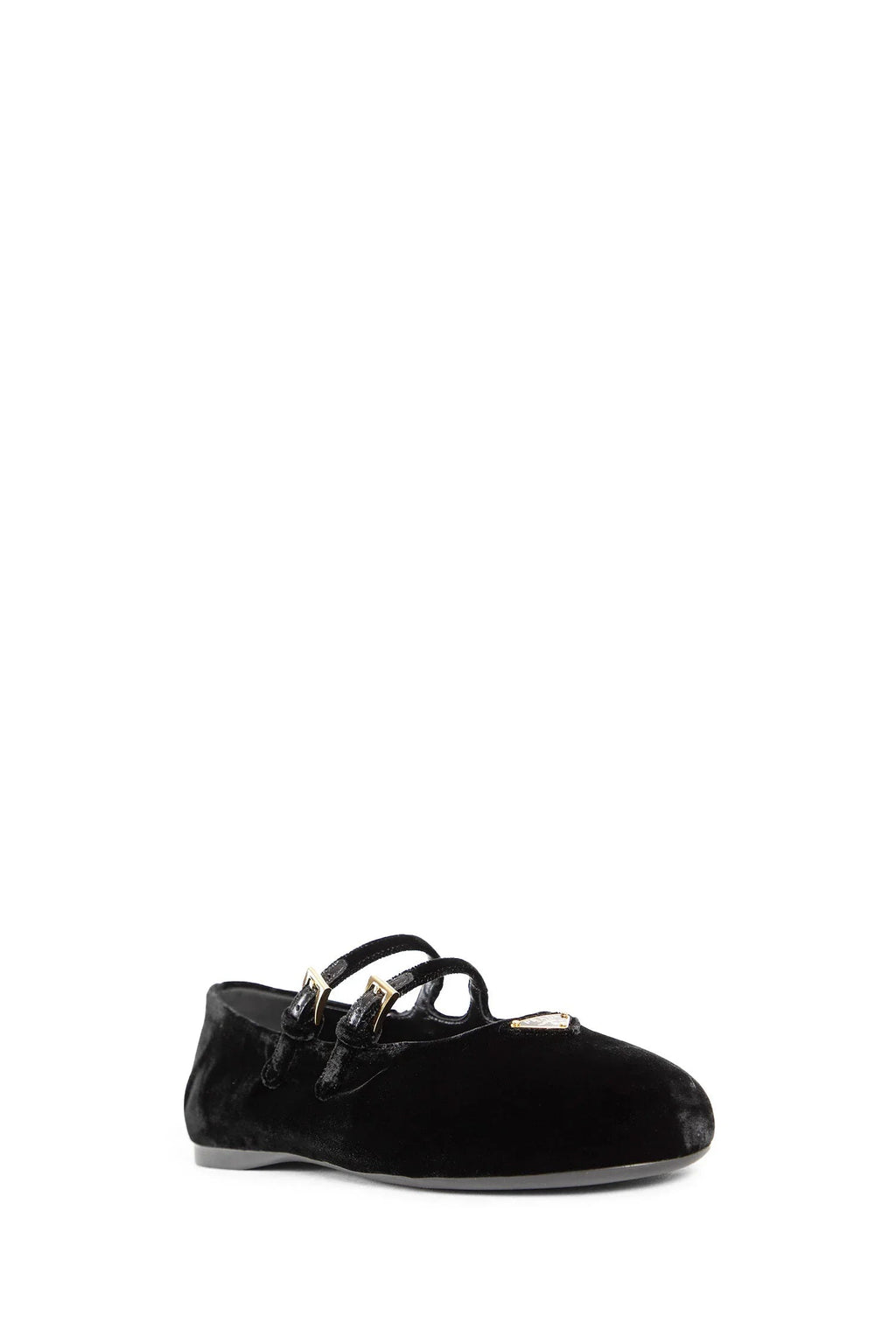 Оригінальна Woman Black Flats Prada – вид ззаду