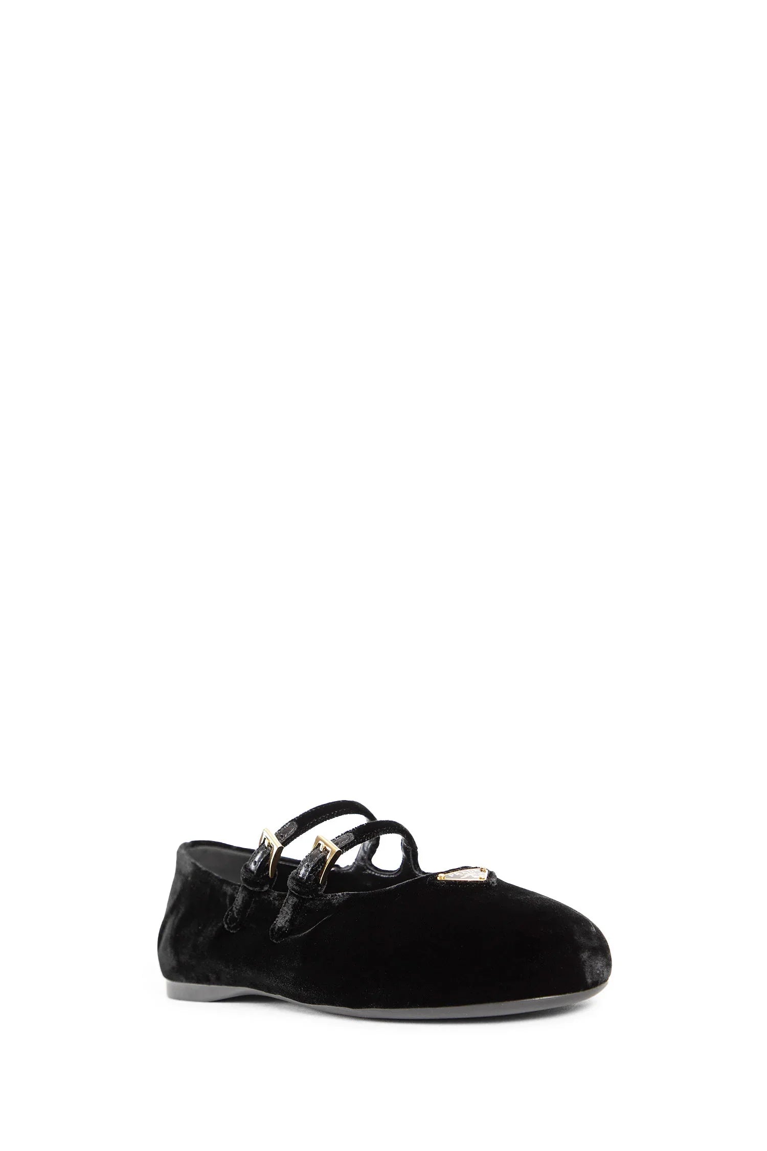 Оригінальна Woman Black Flats Prada – вид ззаду