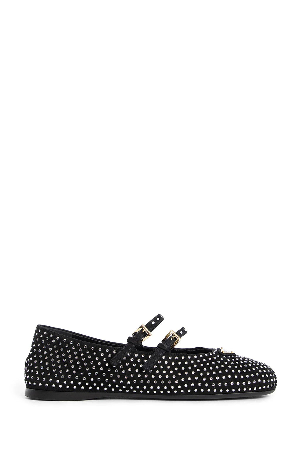 Оригінальна Woman Black Flats Prada – боковий вид