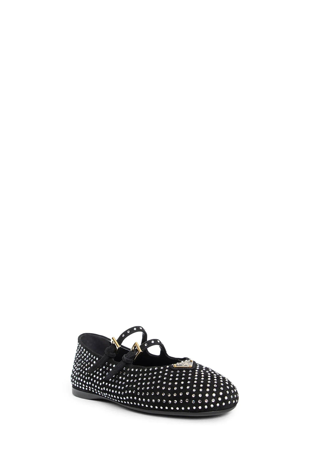 Оригінальна Woman Black Flats Prada – вид ззаду