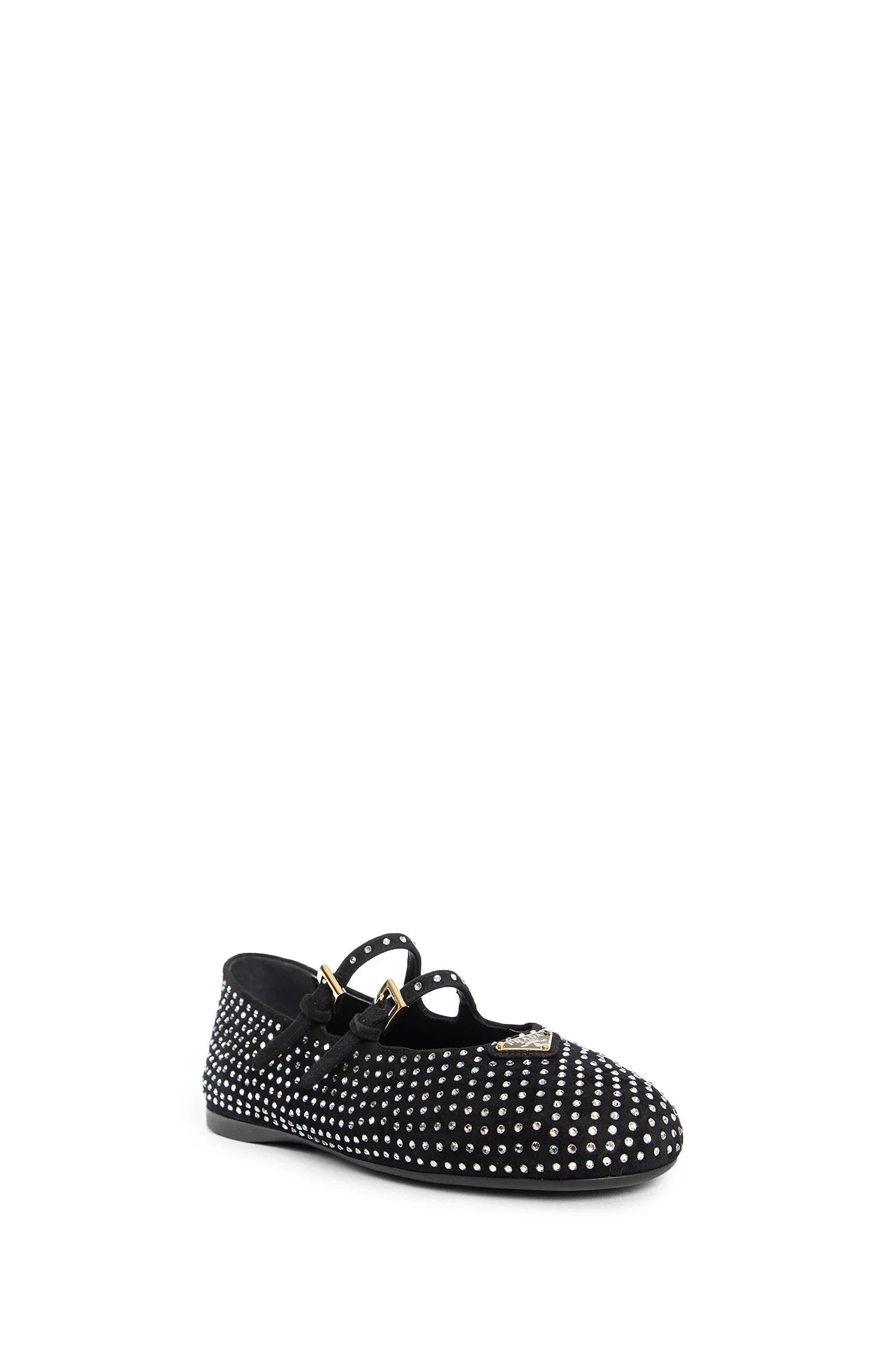 Оригінальна Woman Black Flats Prada – вид ззаду
