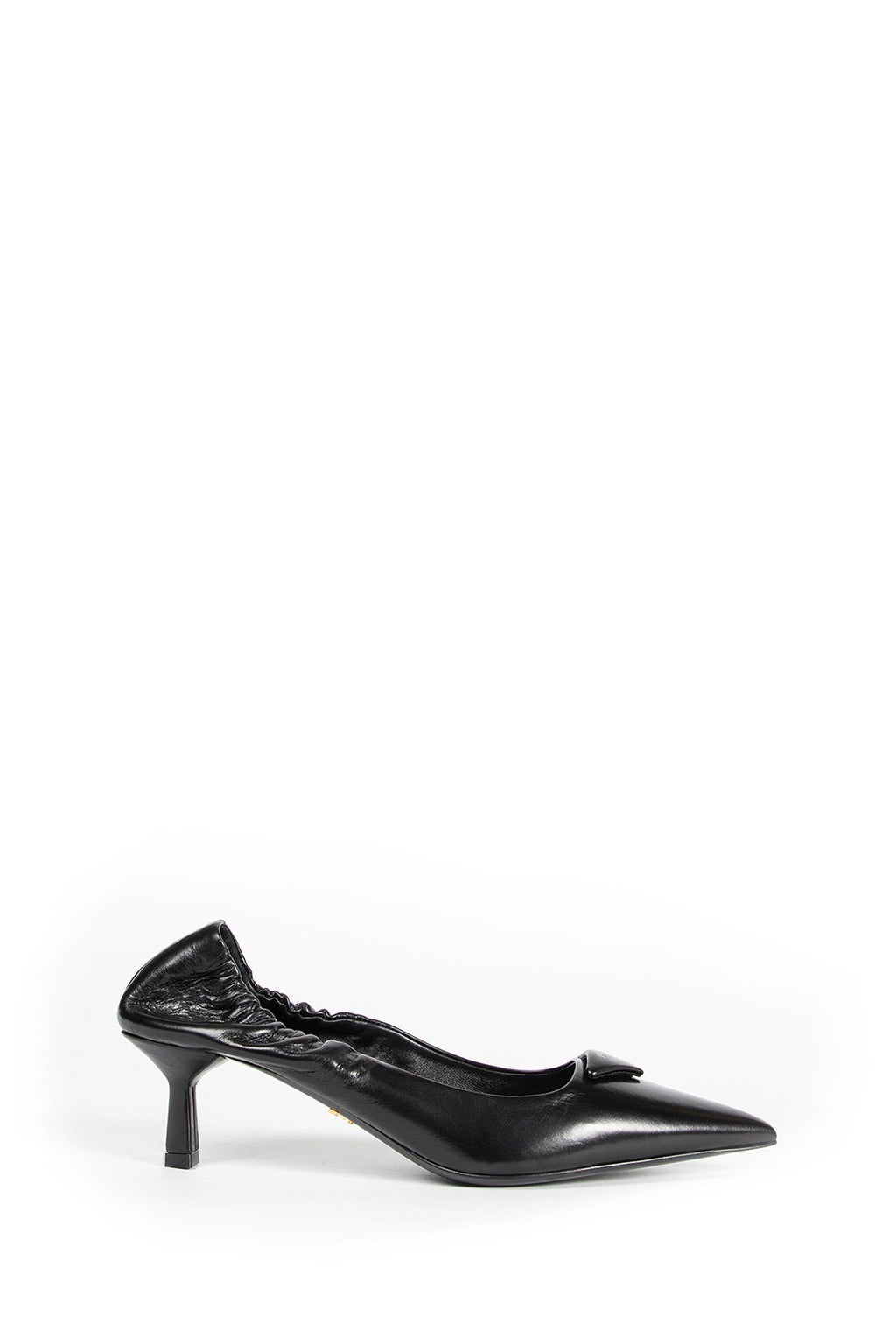 Suede Decollete Mules With Buckle Prada – Гарантія оригінальності – боковий вид