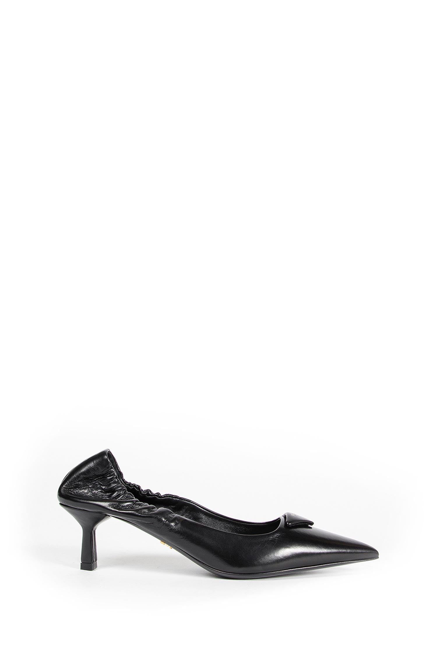 Suede Decollete Mules With Buckle Prada – Гарантія оригінальності – боковий вид