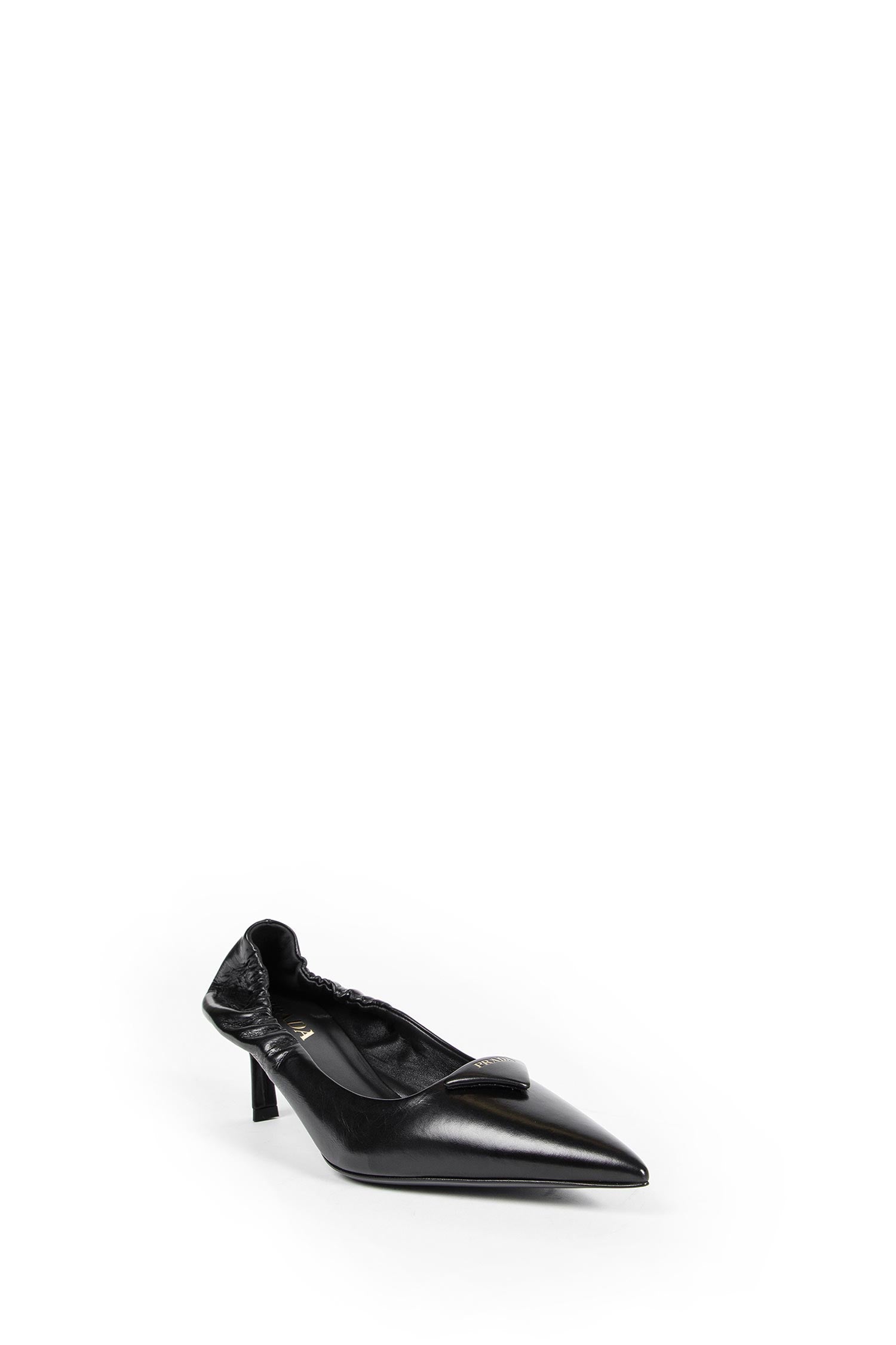 Suede Decollete Mules With Buckle Prada – Гарантія оригінальності – вид ззаду
