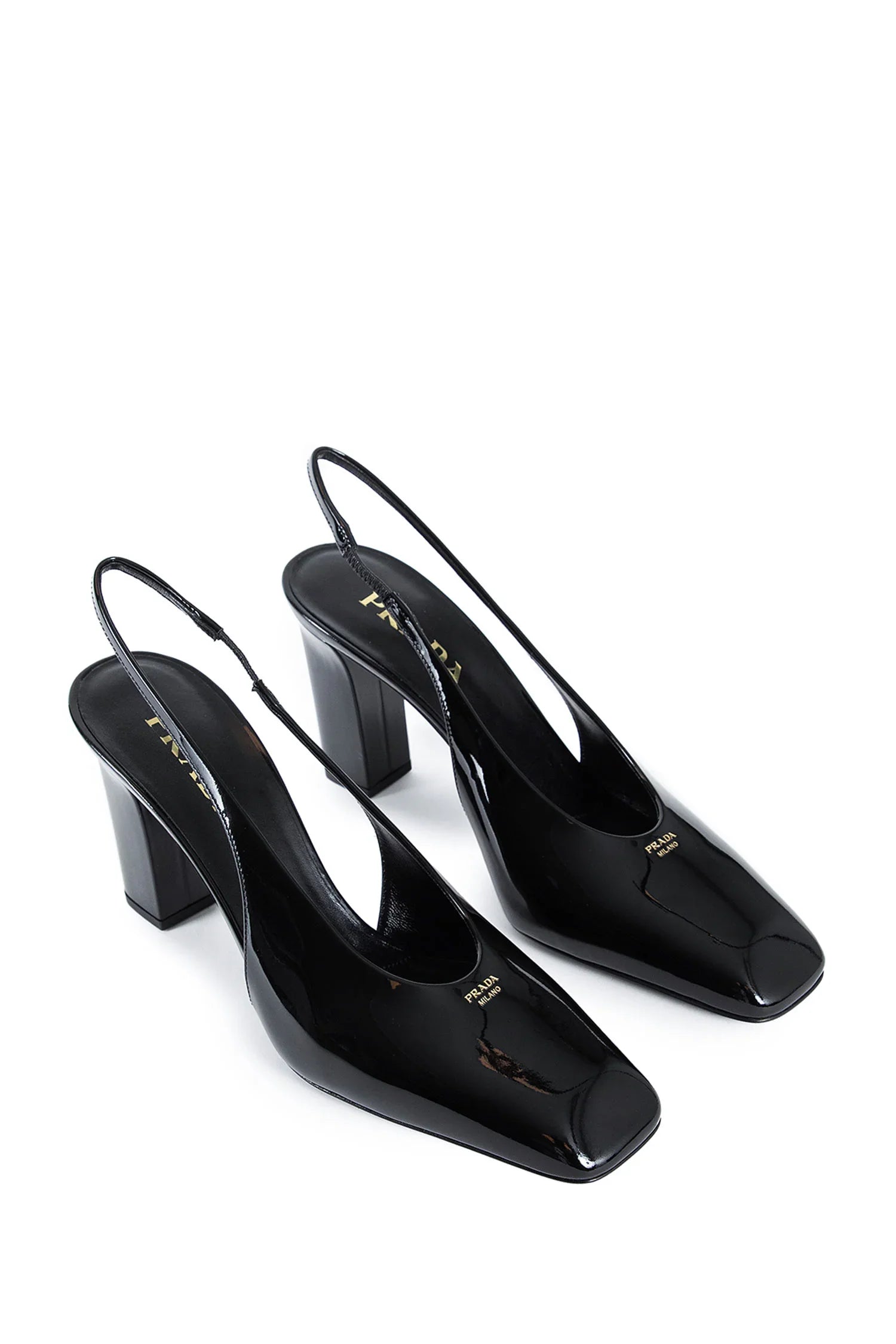 Décolleté slingback in vernice - PRADA