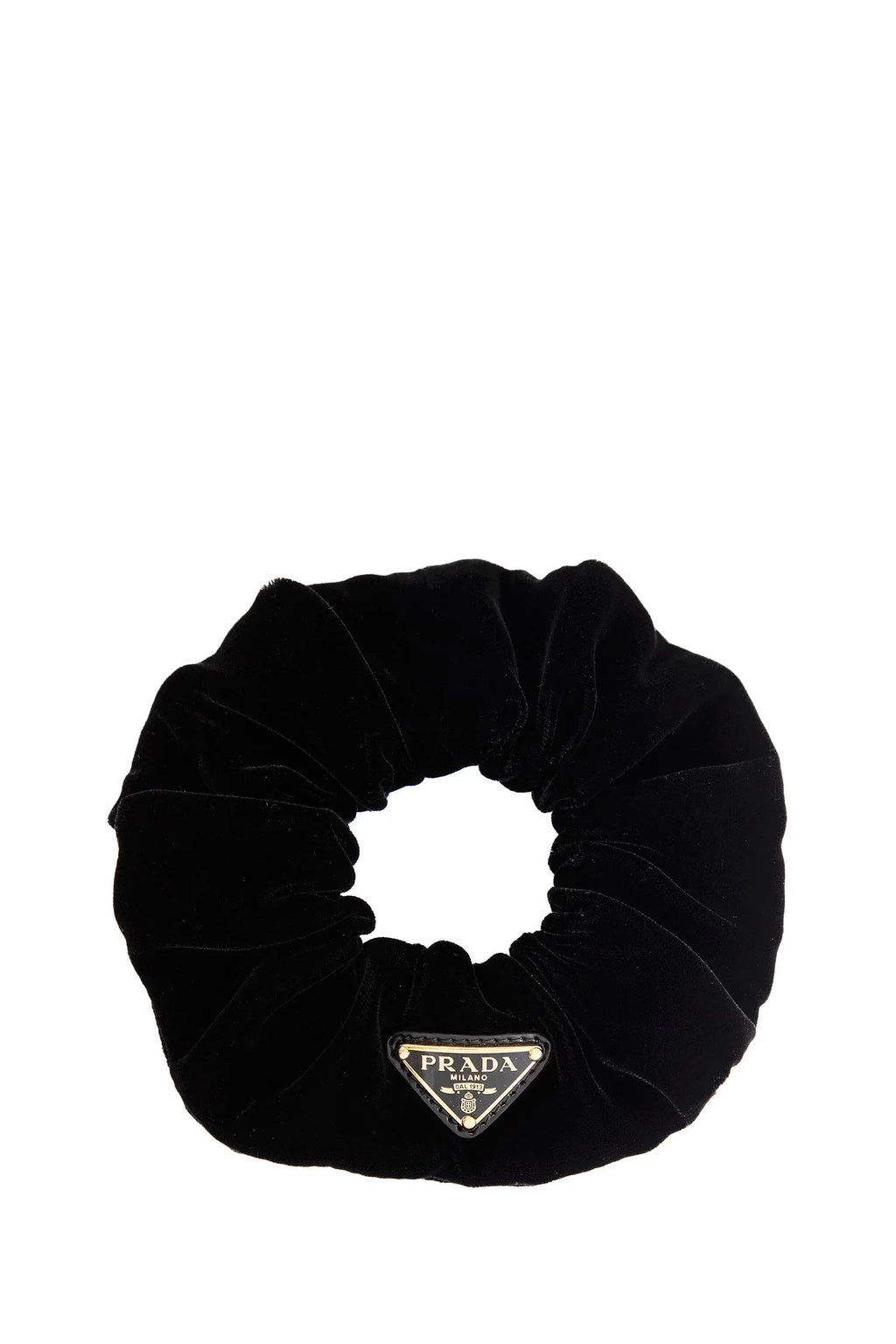 Velvet Scrunchie Prada – Гарантія оригінальності – боковий вид