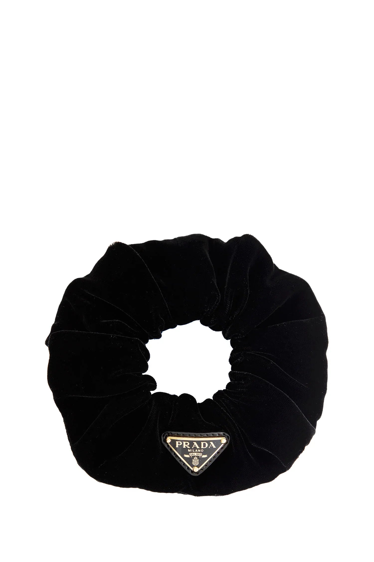 Velvet Scrunchie Prada – Гарантія оригінальності – боковий вид
