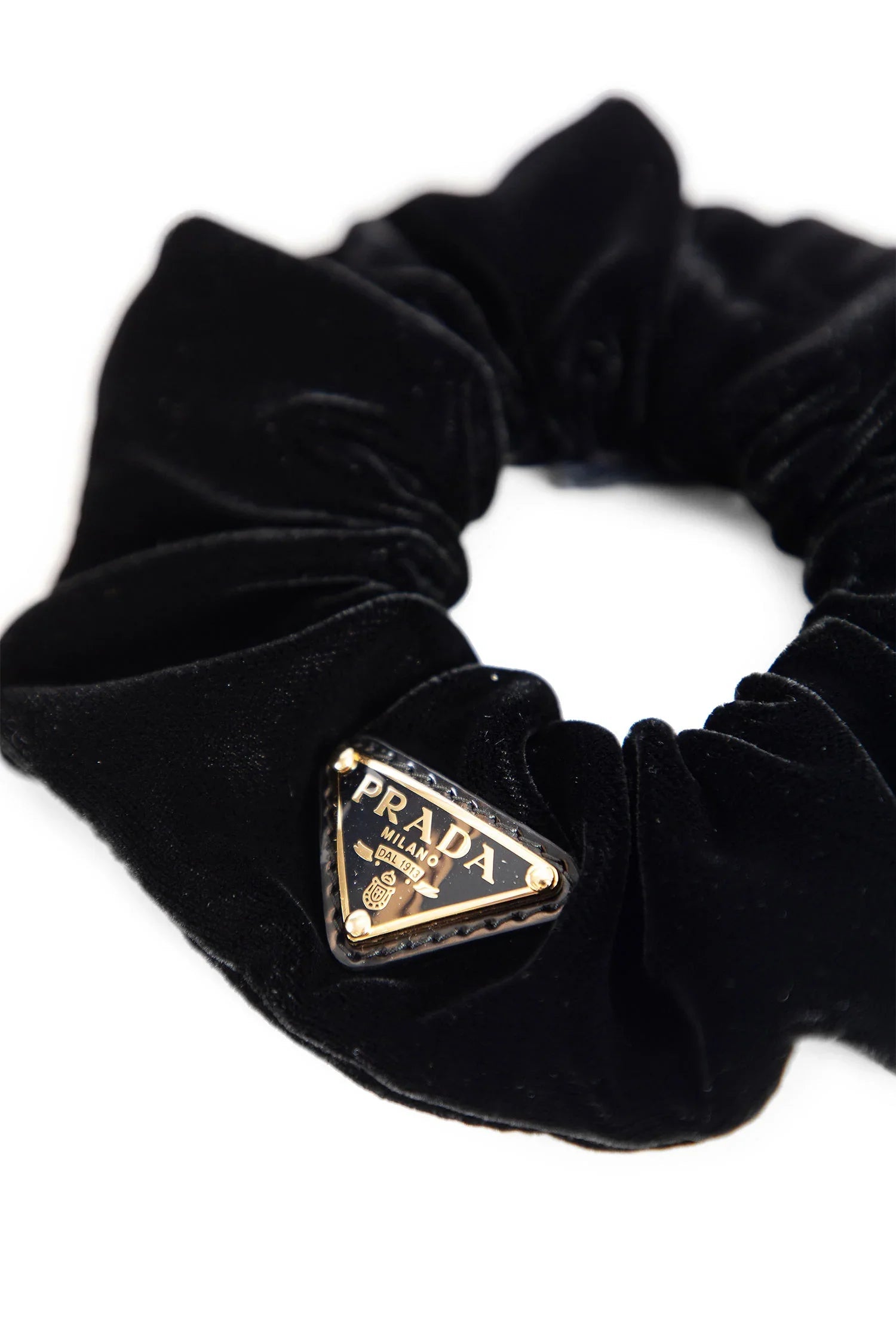 Velvet Scrunchie Prada – Гарантія оригінальності – вид ззаду