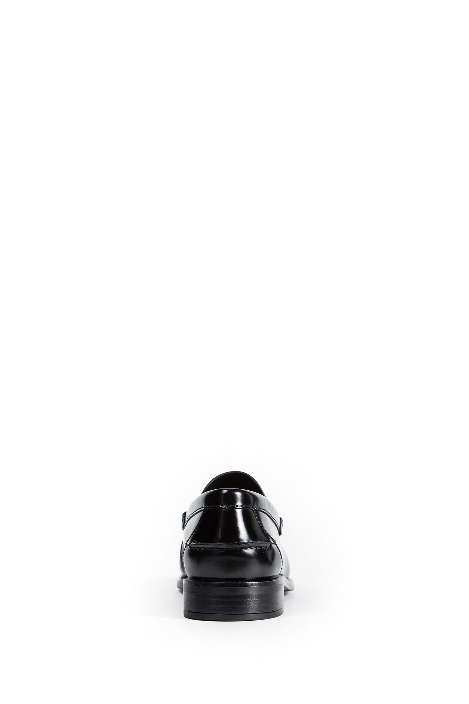 Brushed Leather Peep Toe Loafers Prada – Гарантія оригінальності – детальний вид