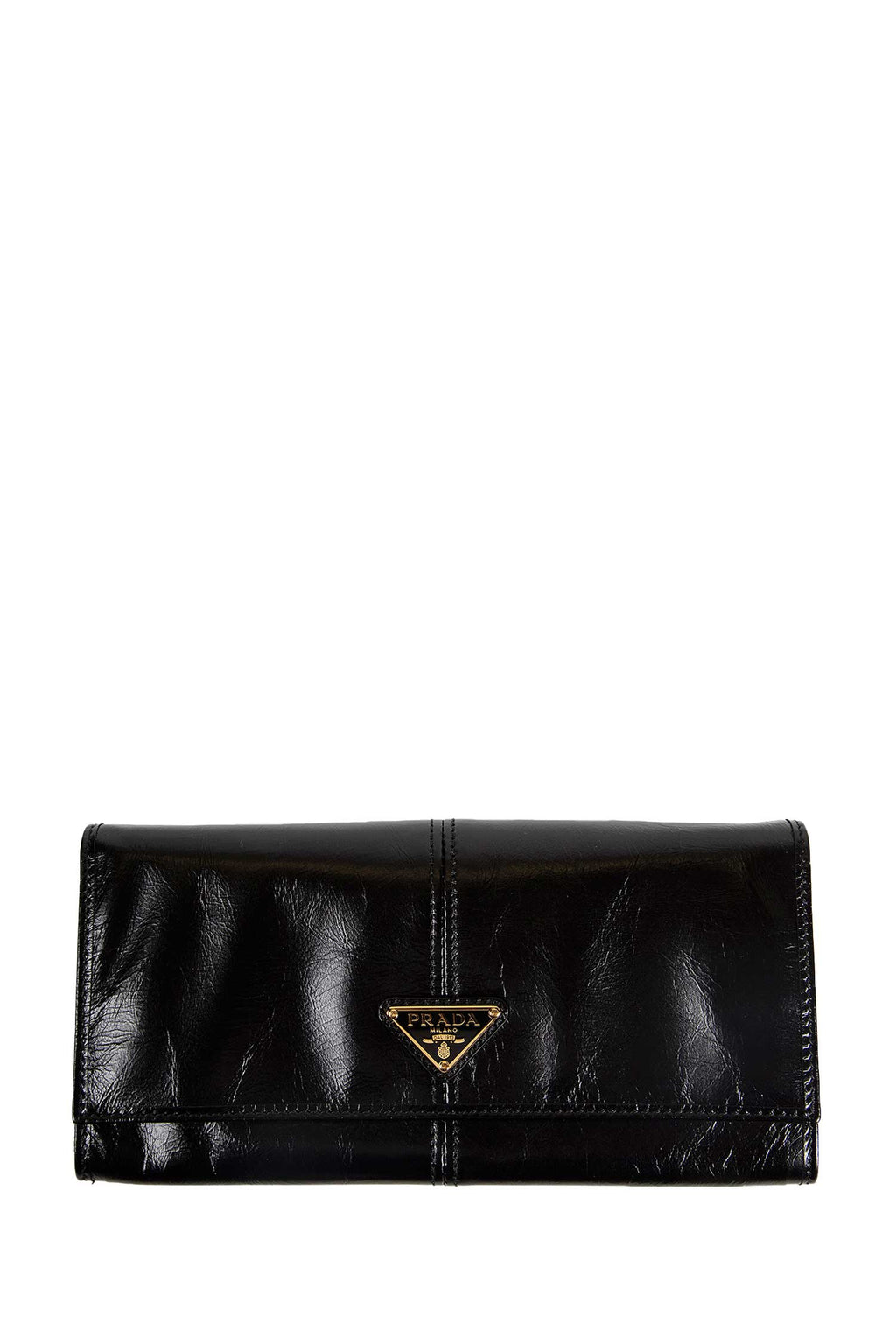 Leather Wallet With Shoulder Strap Prada оригінал – Купити в Україні – боковий вид
