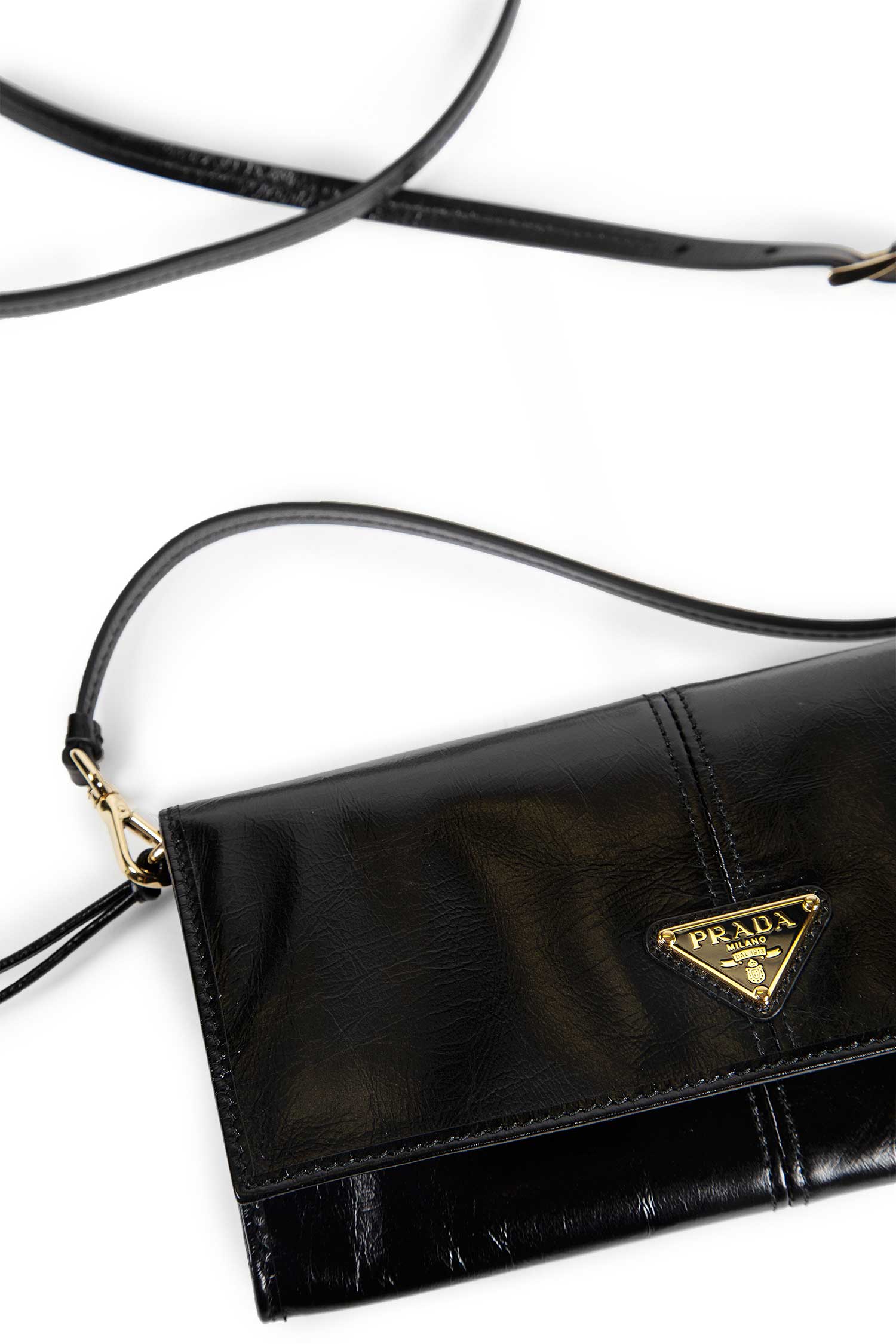 Leather Wallet With Shoulder Strap Prada оригінал – Купити в Україні – детальний вид