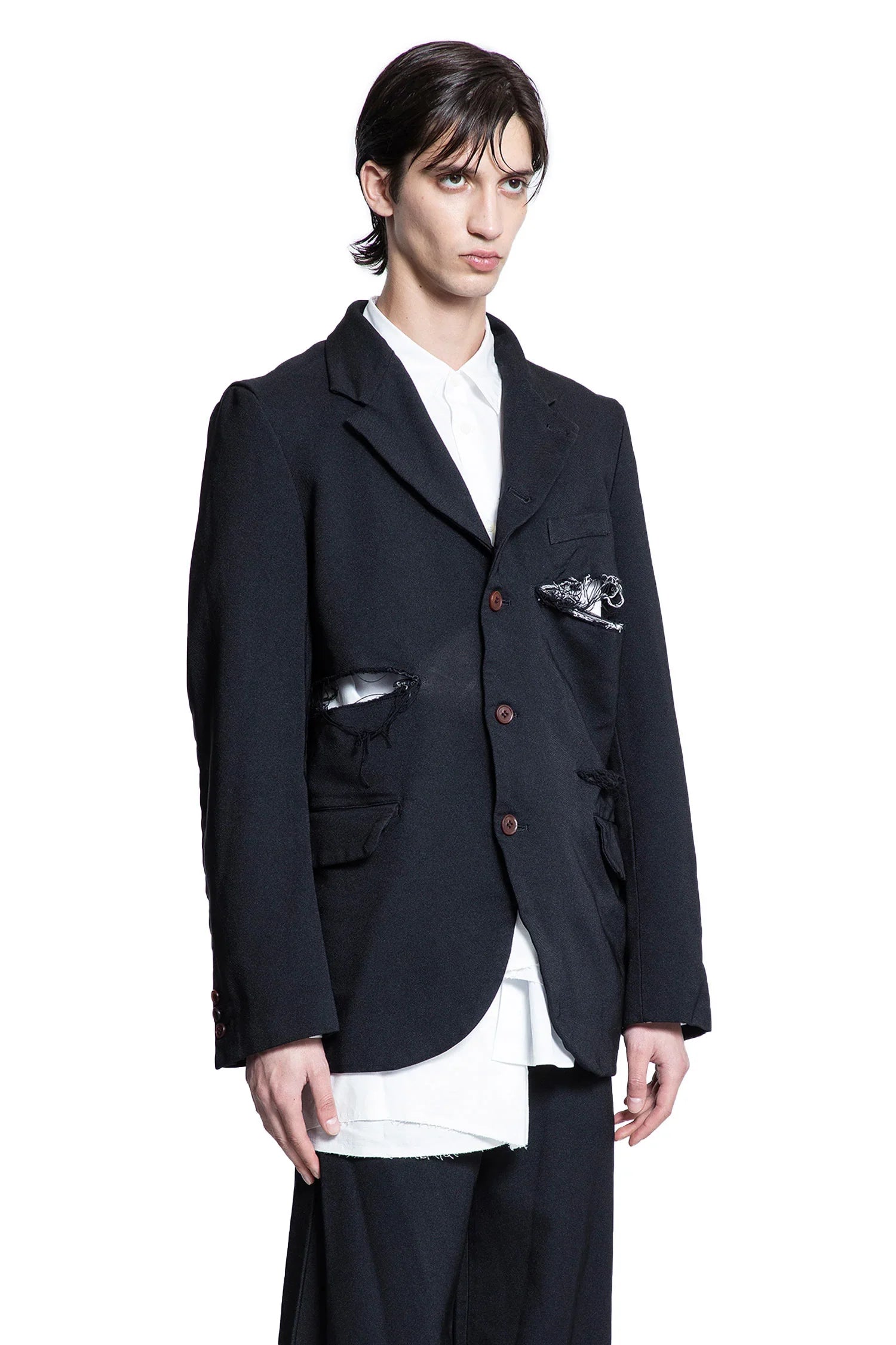 Оригінальна Destroyed Nylon Blazer Comme des garcons – детальний вид