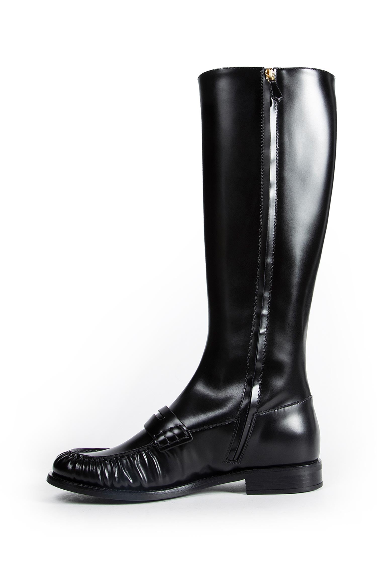 Оригінальна Leather Loafer Boots Prada – збільшений вид