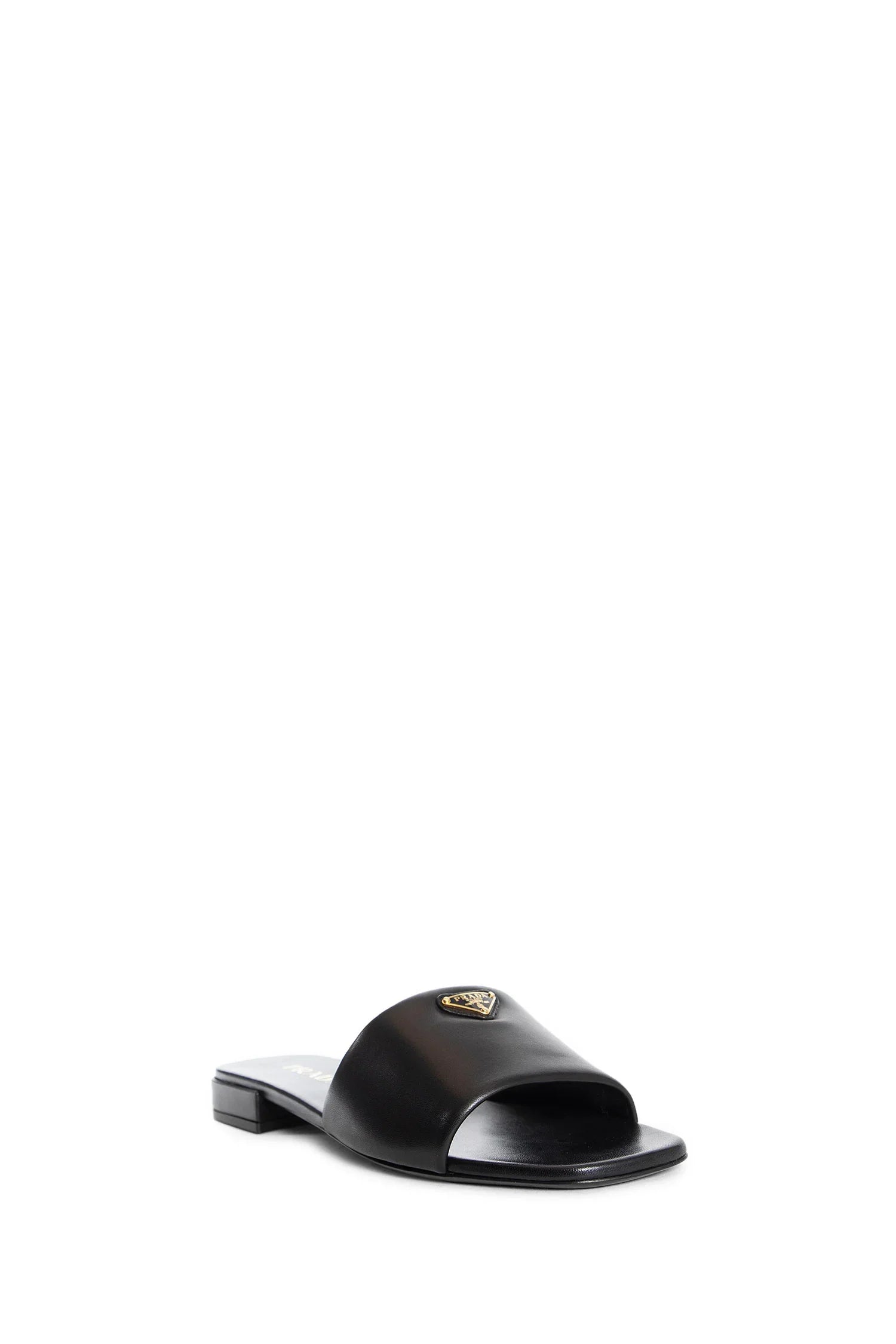 Оригінальна Flat Nappa Slides Prada – вид ззаду