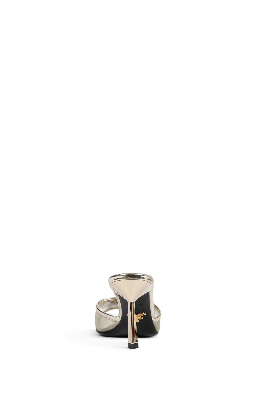 Оригінальна Metallic Leather Mesh Mules Prada – детальний вид