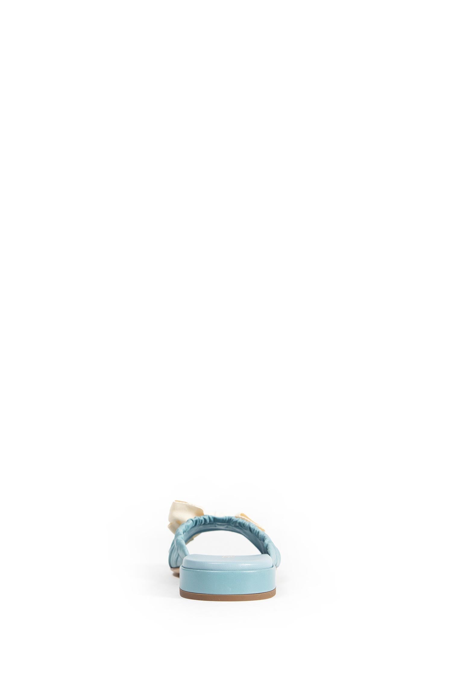 Leather Bow Embellished Sandals Prada – Гарантія оригінальності – детальний вид