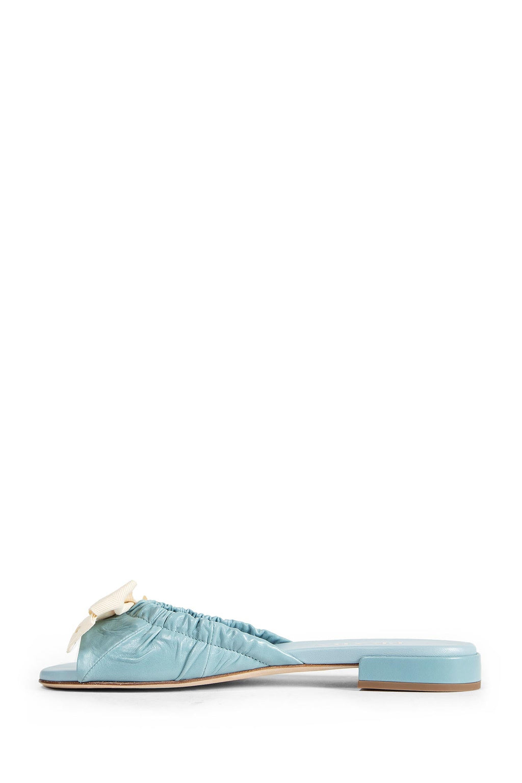 Leather Bow Embellished Sandals Prada – Гарантія оригінальності – збільшений вид