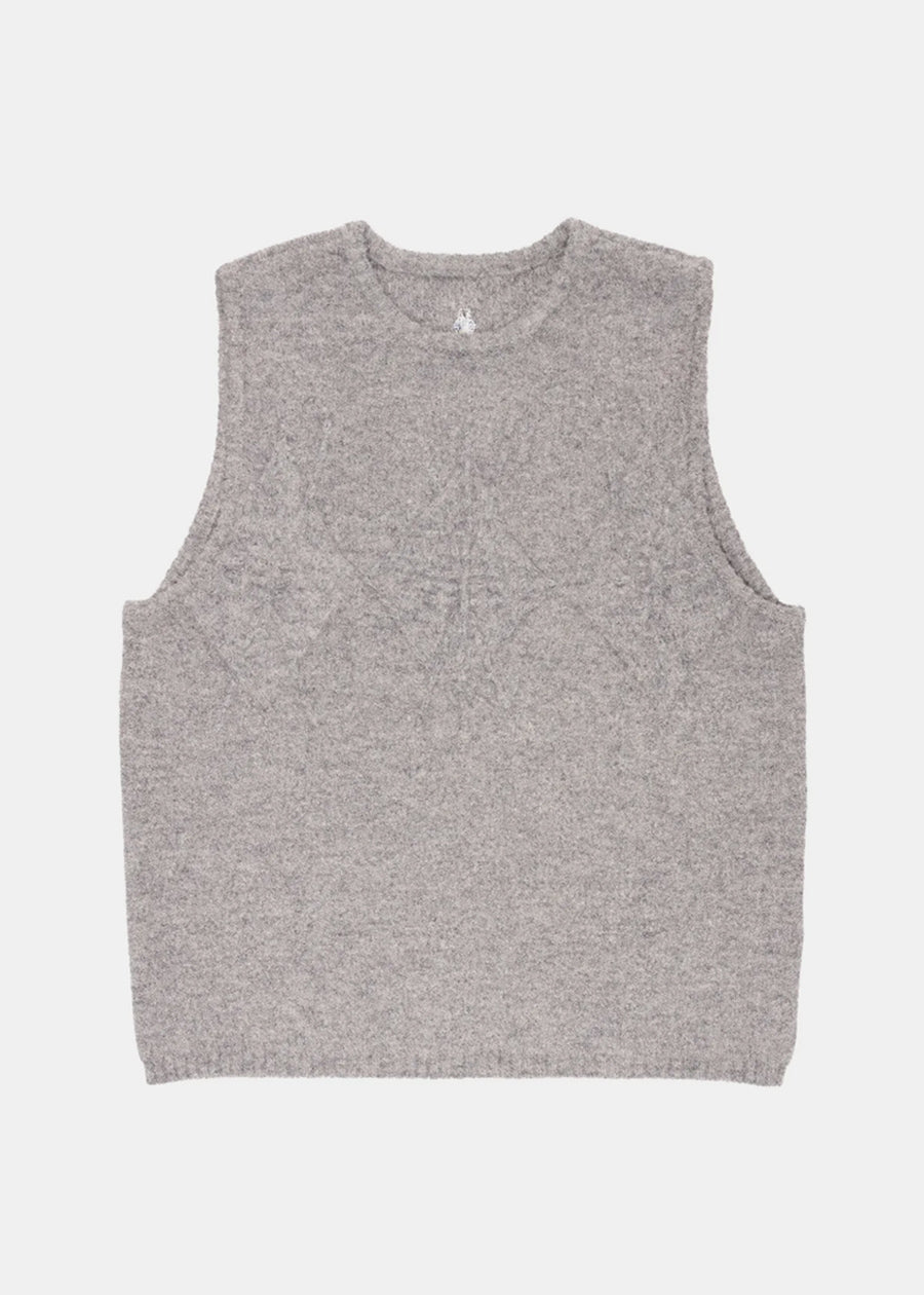Оригінальна Grey Cable-Knit Sleeveless Sweater Ader error – боковий вид
