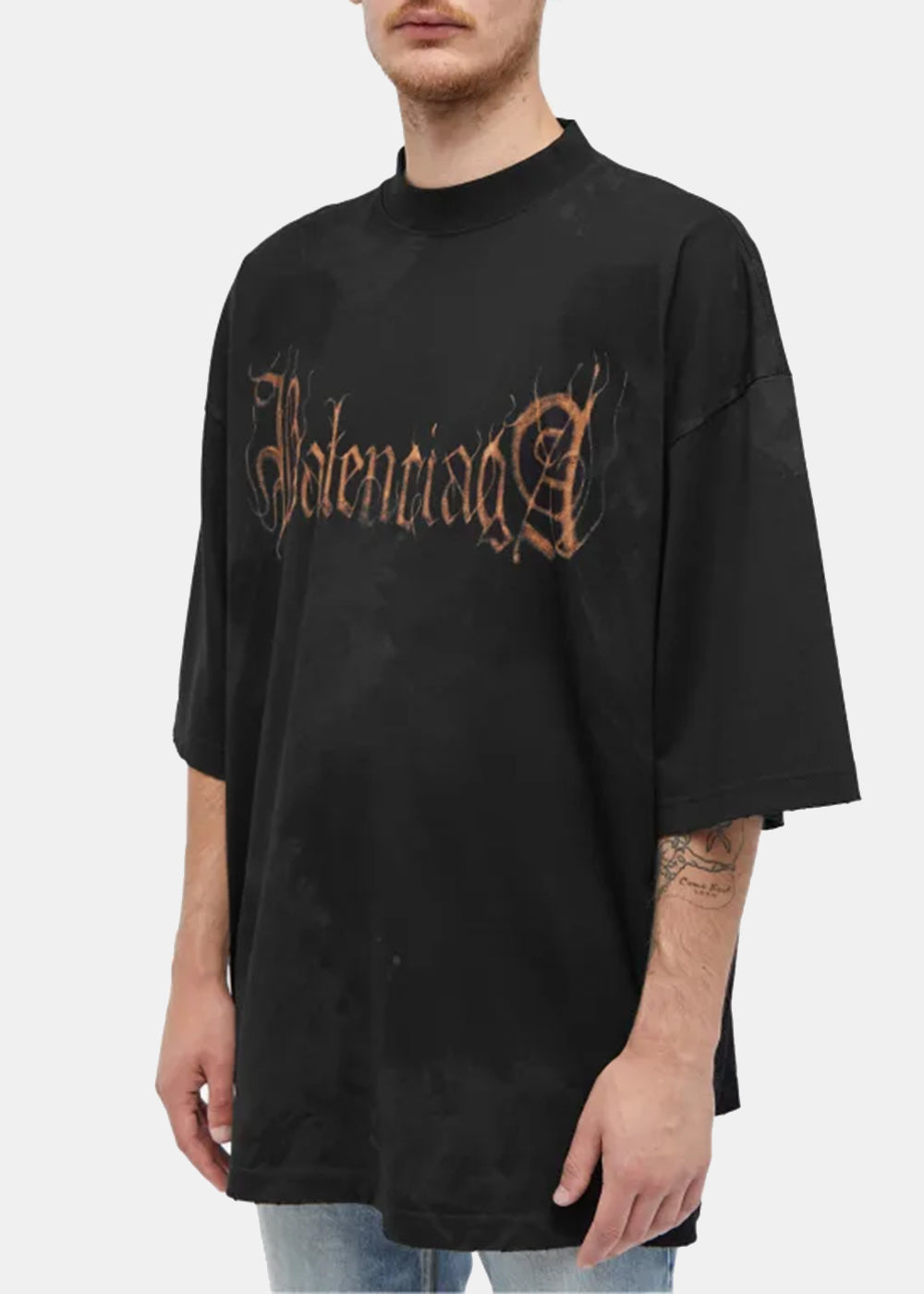 Black Heavy Metal T-Shirt Balenciaga – Гарантія оригінальності – детальний вид