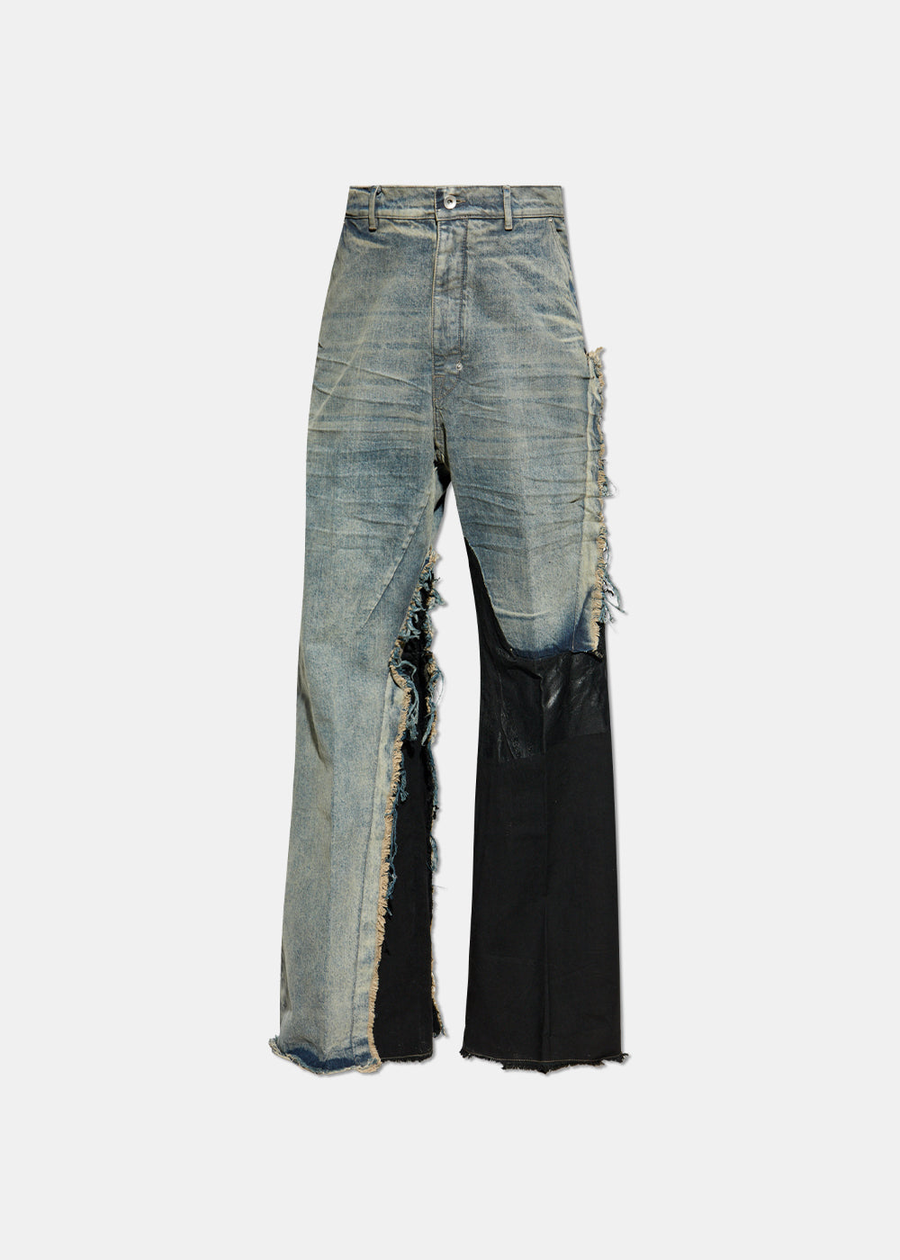 Blue Joris Ripped-Panel Jeans Rick owens – Гарантія оригінальності – боковий вид