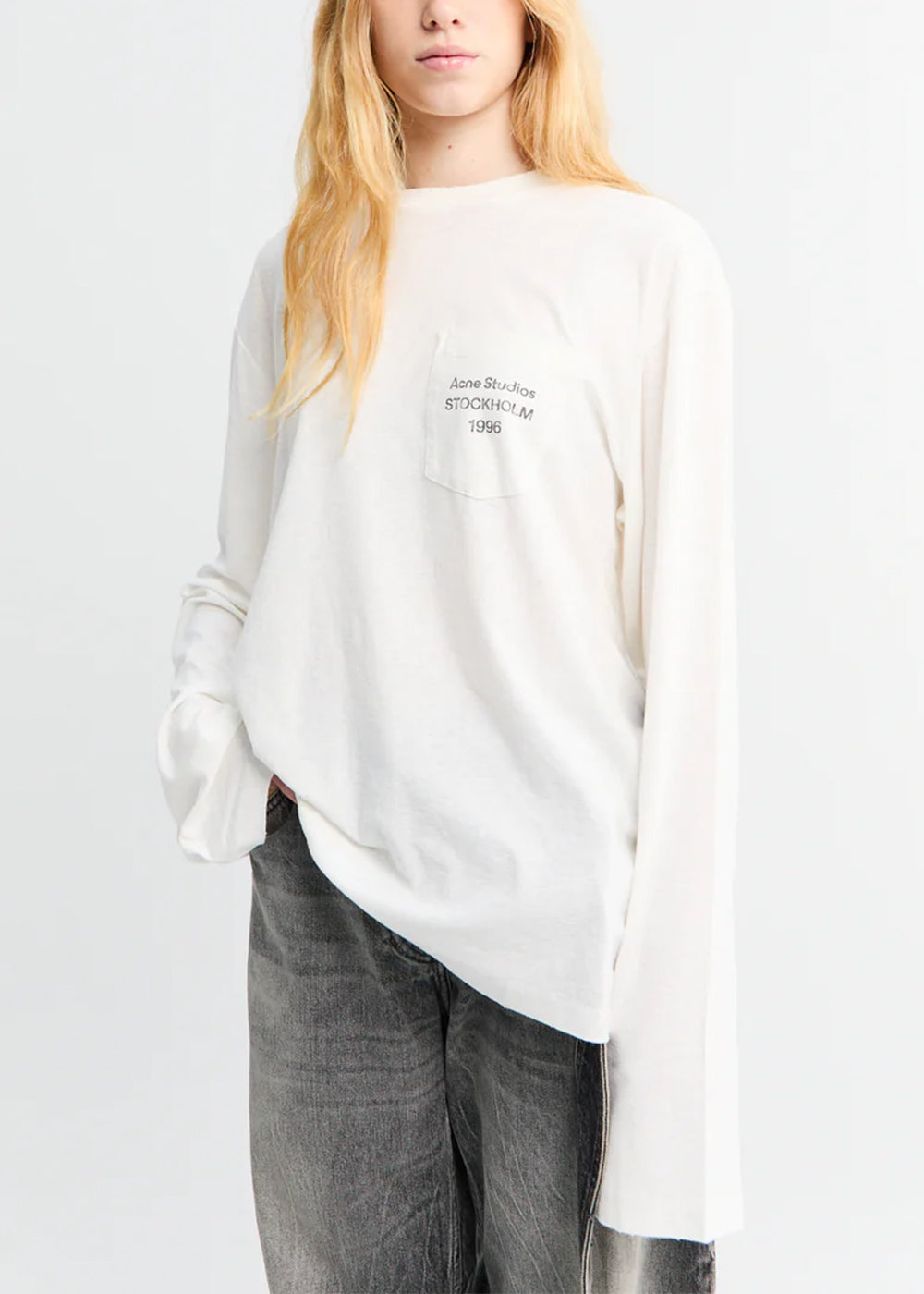 Оригінальна Optic White Edden Unisexs Small 1996 Acne studios – боковий вид