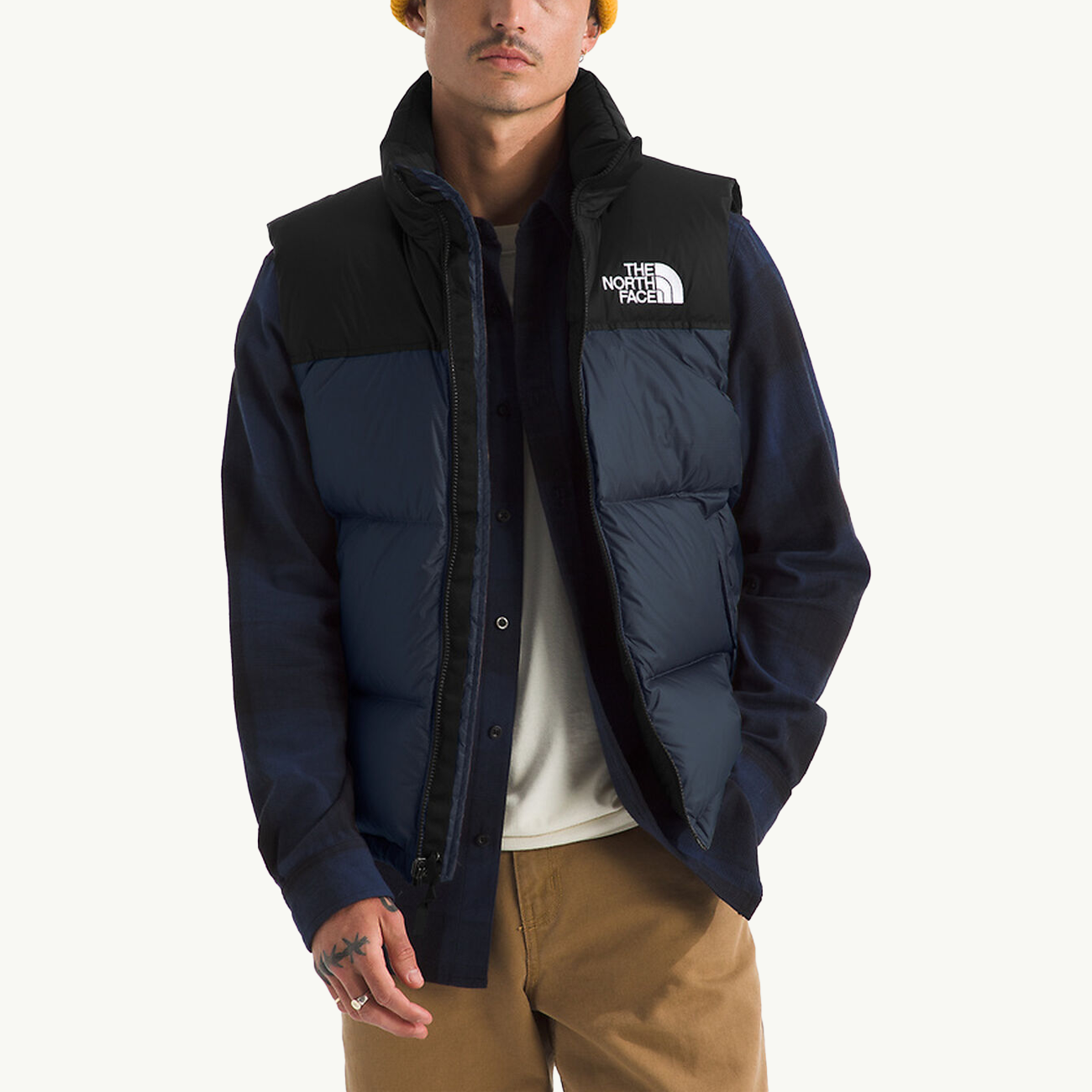 96 Retro Nuptse Vest The north face оригінал – Купити в Україні – боковий вид