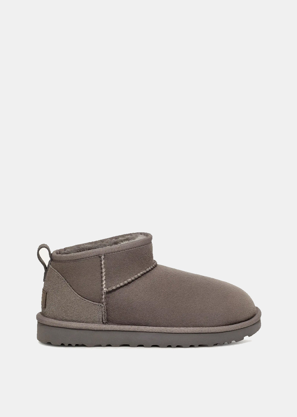 Grey Classic Ultra Mini Suede Boots Ugg – Гарантія оригінальності – боковий вид